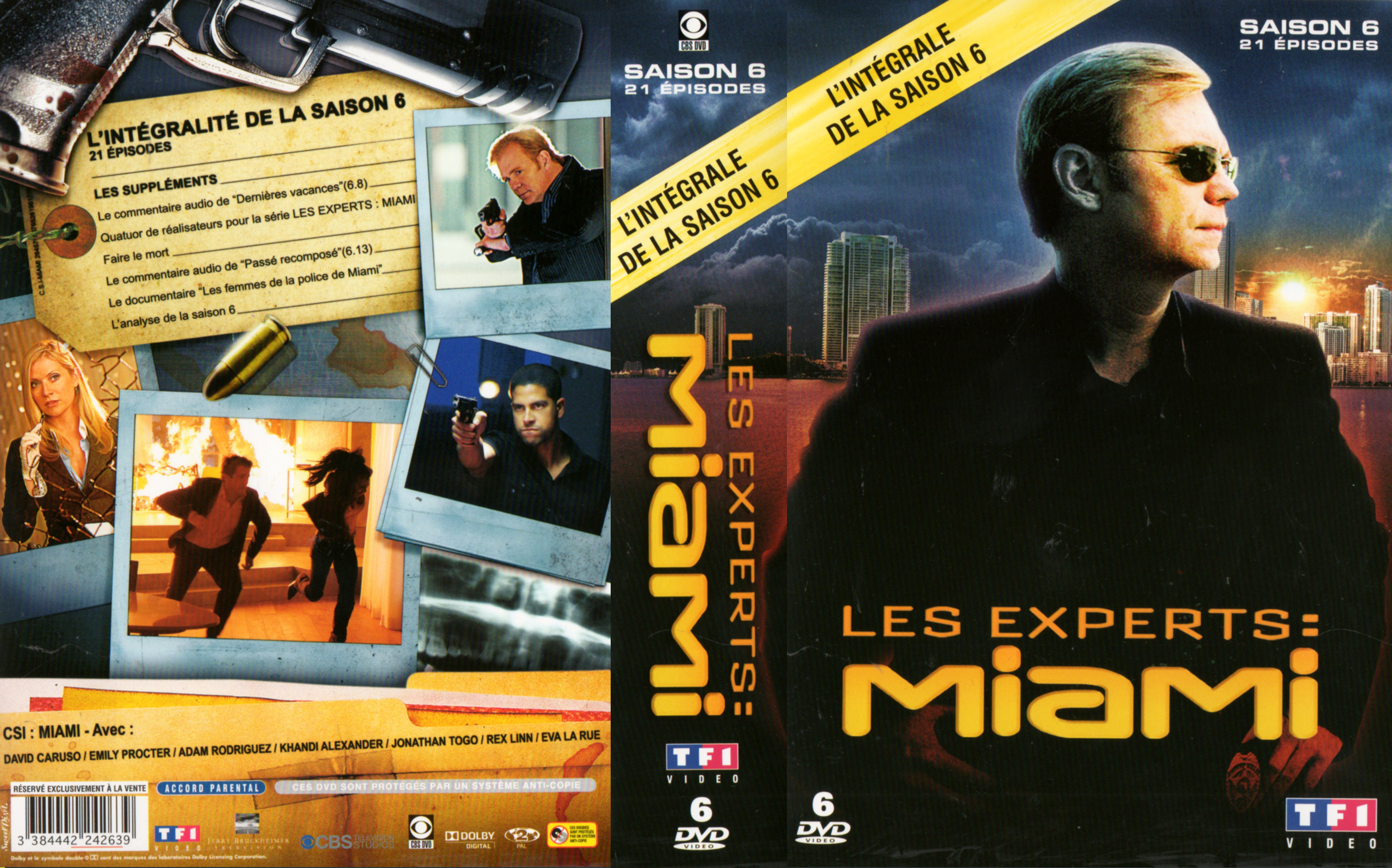 Jaquette DVD Les experts Miami Saison 6 COFFRET