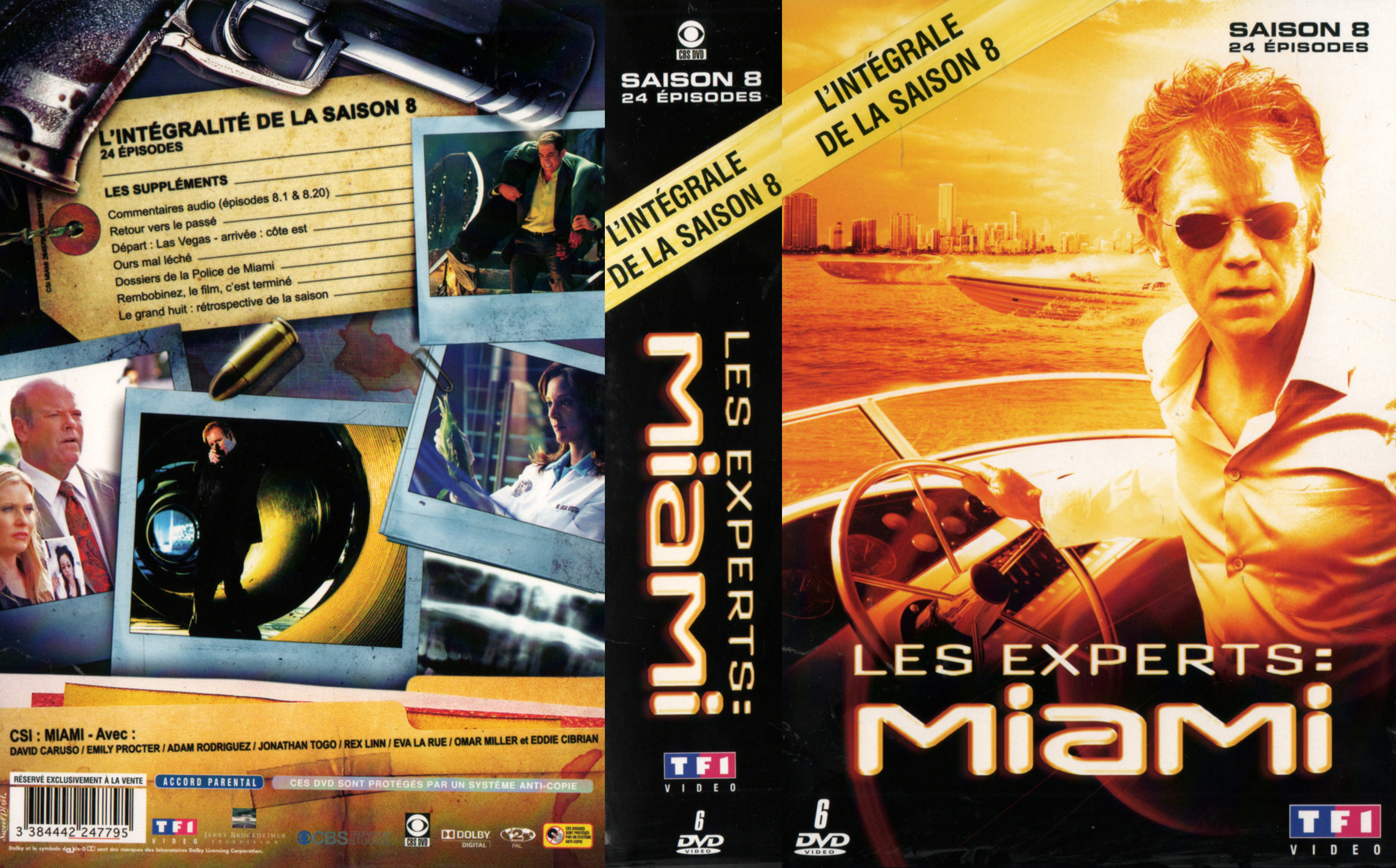 Jaquette DVD Les experts Miami Saison 8 COFFRET