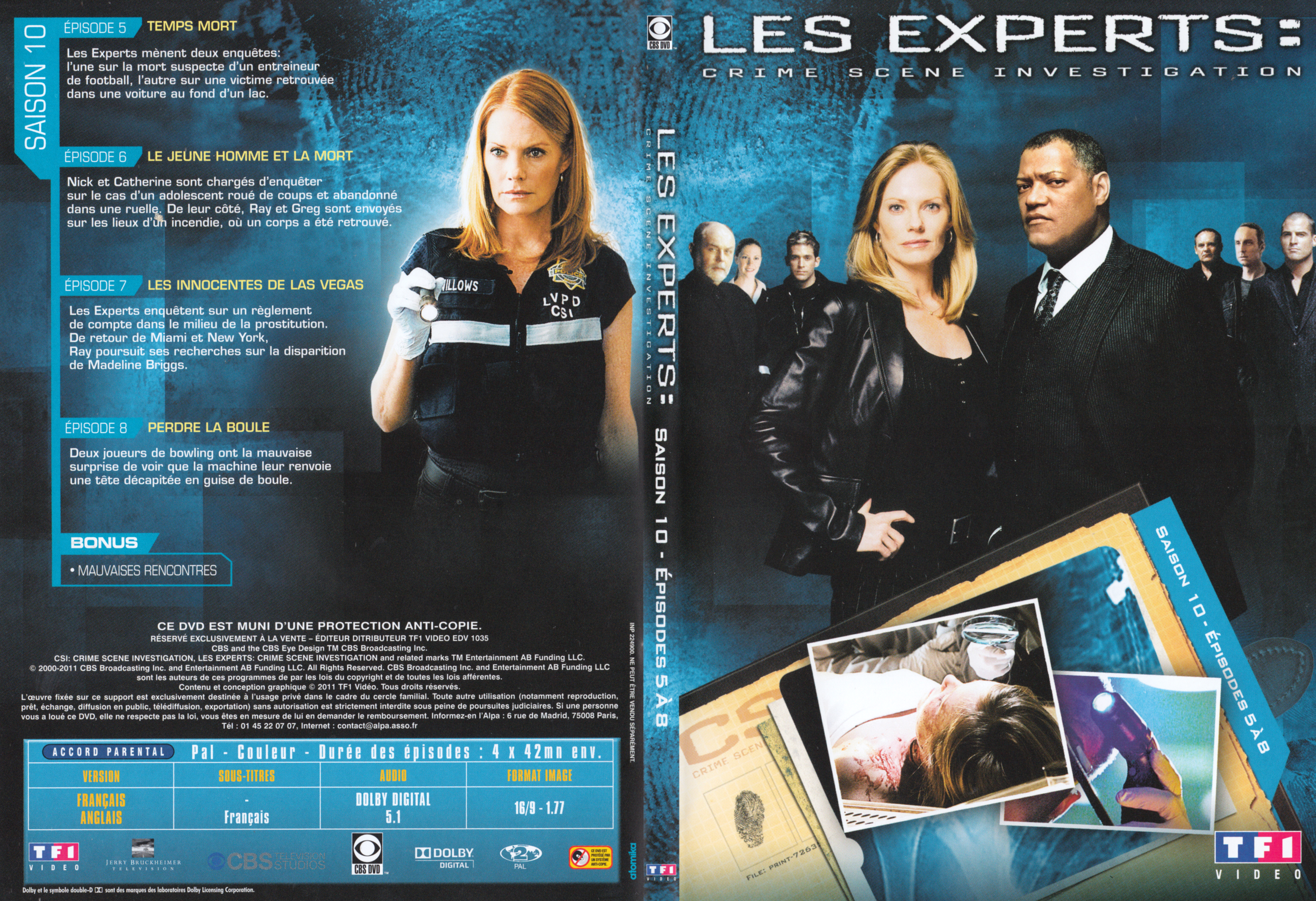 Jaquette DVD Les experts Saison 10 DVD 2