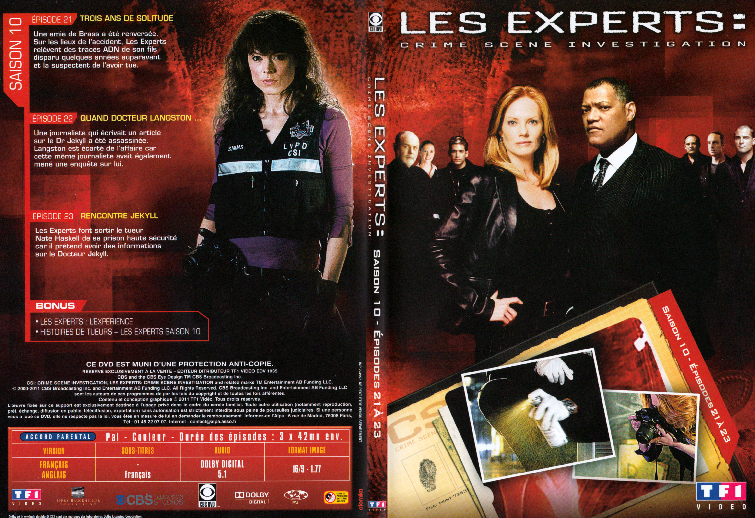 Jaquette DVD Les experts Saison 10 DVD 6