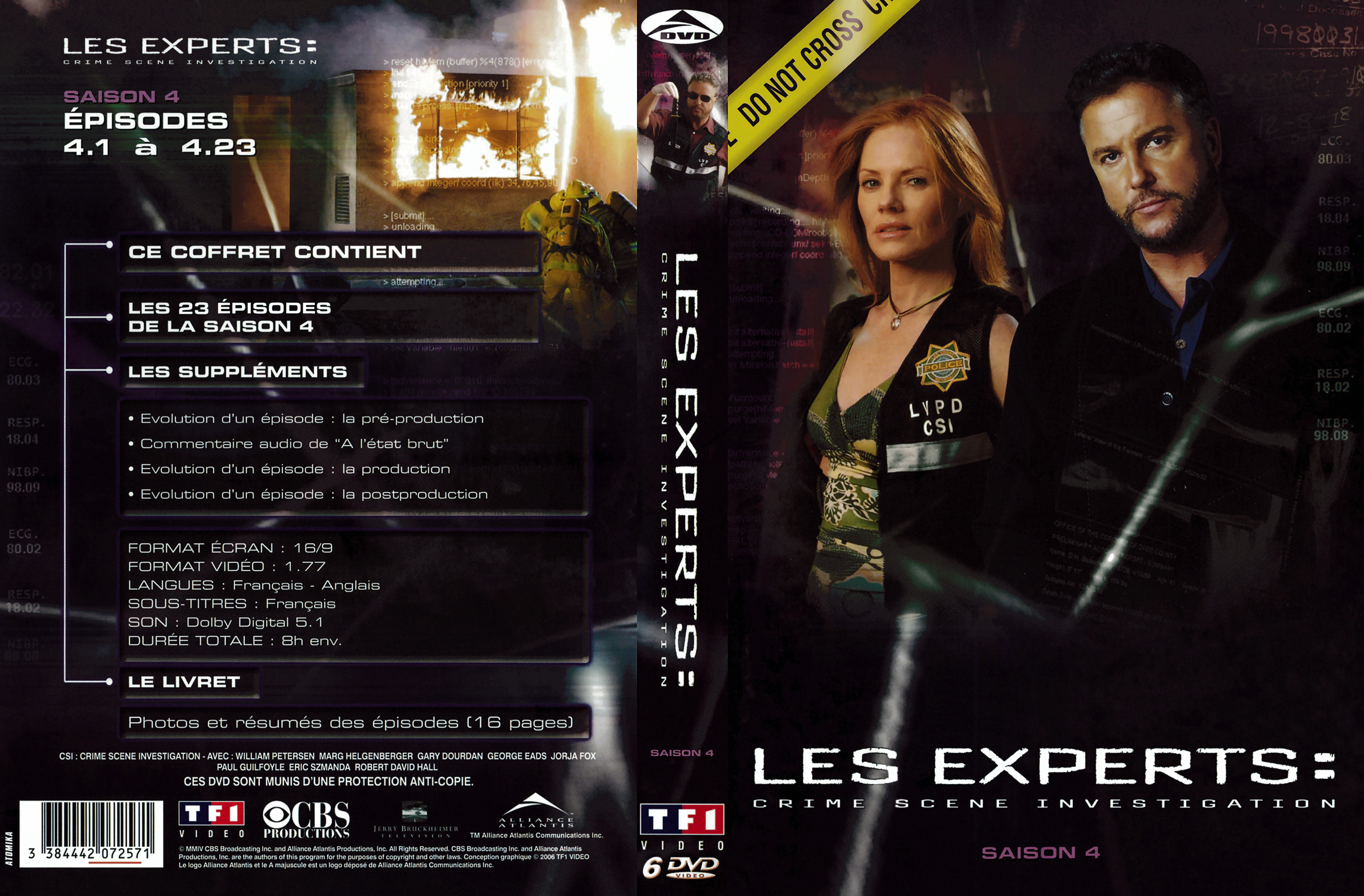 Jaquette DVD Les experts Saison 4 COFFRET