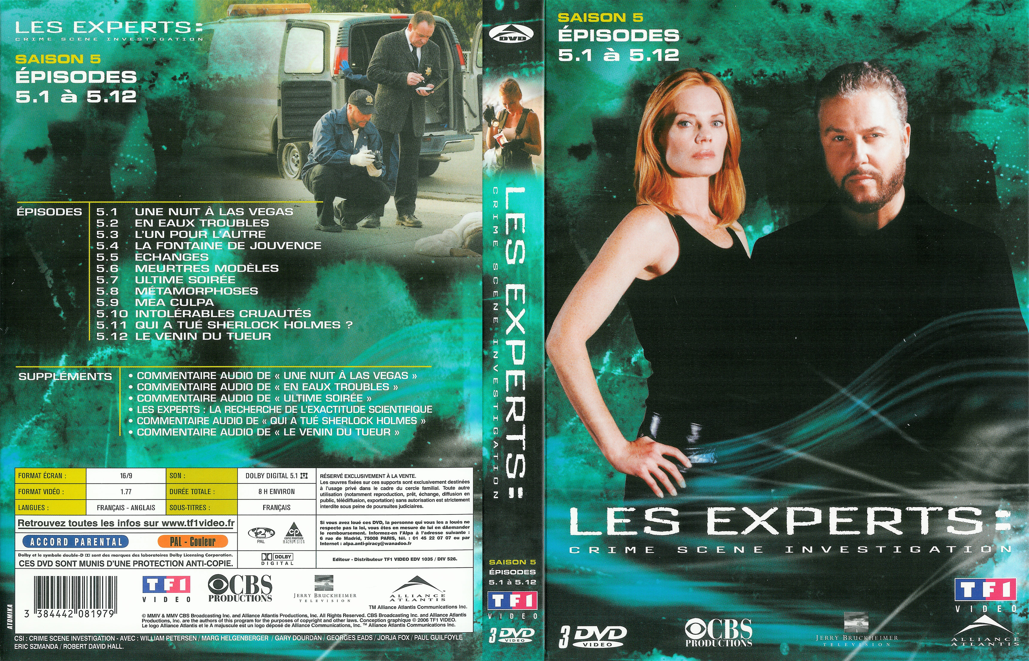 Jaquette DVD Les experts Saison 5 vol 1