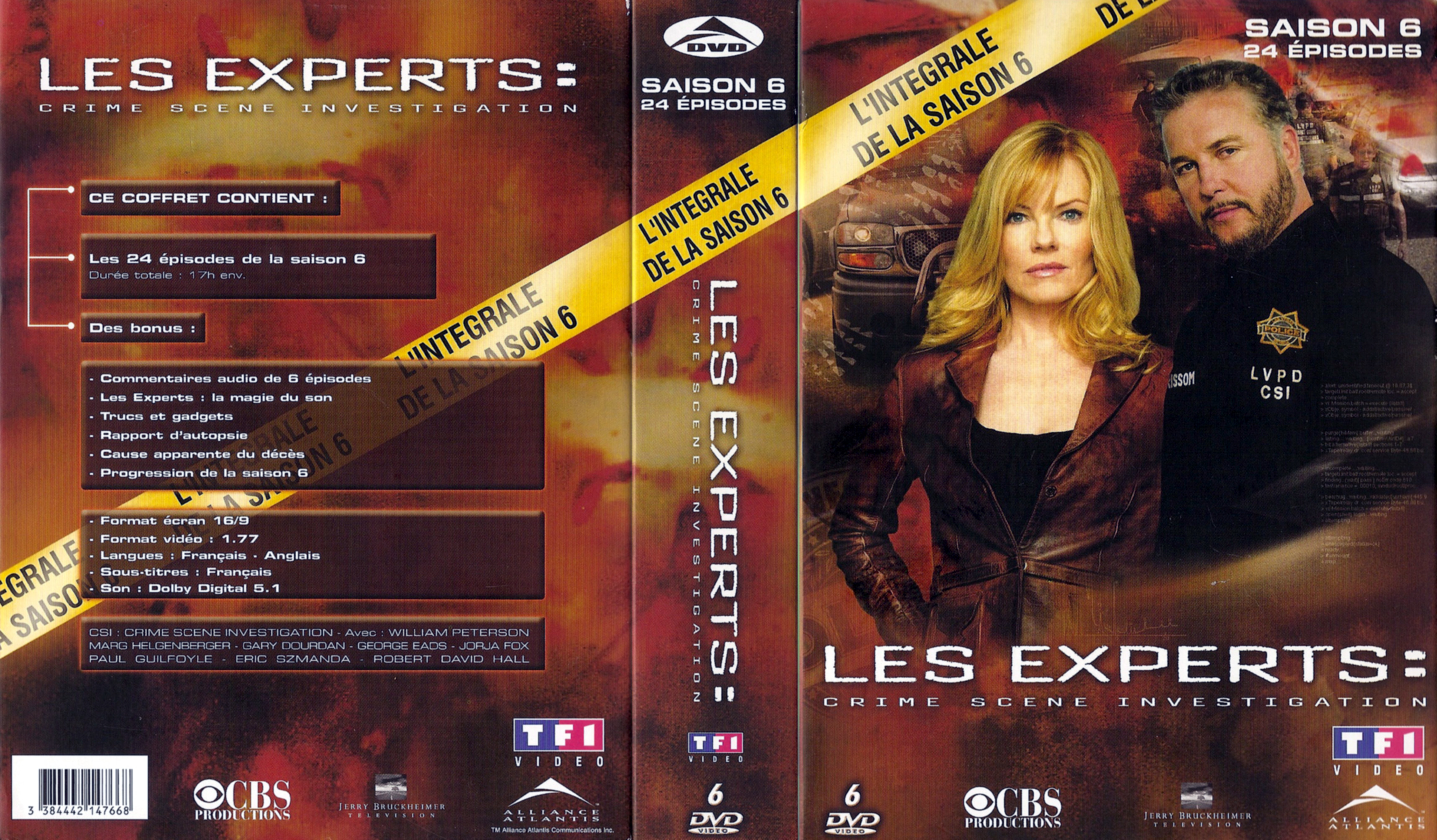 Jaquette DVD Les experts Saison 6 COFFRET