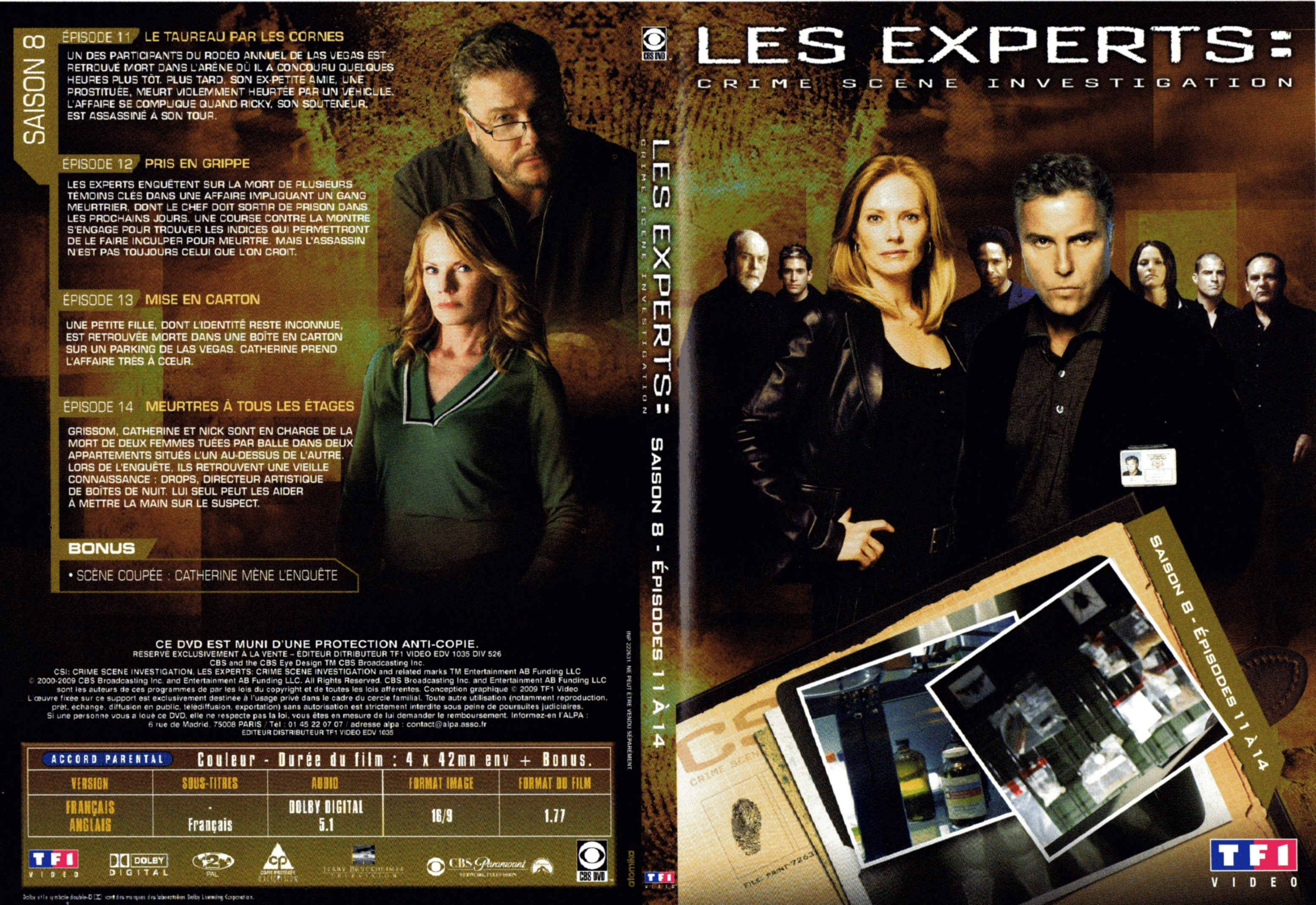 Jaquette DVD Les experts Saison 8 DVD 4