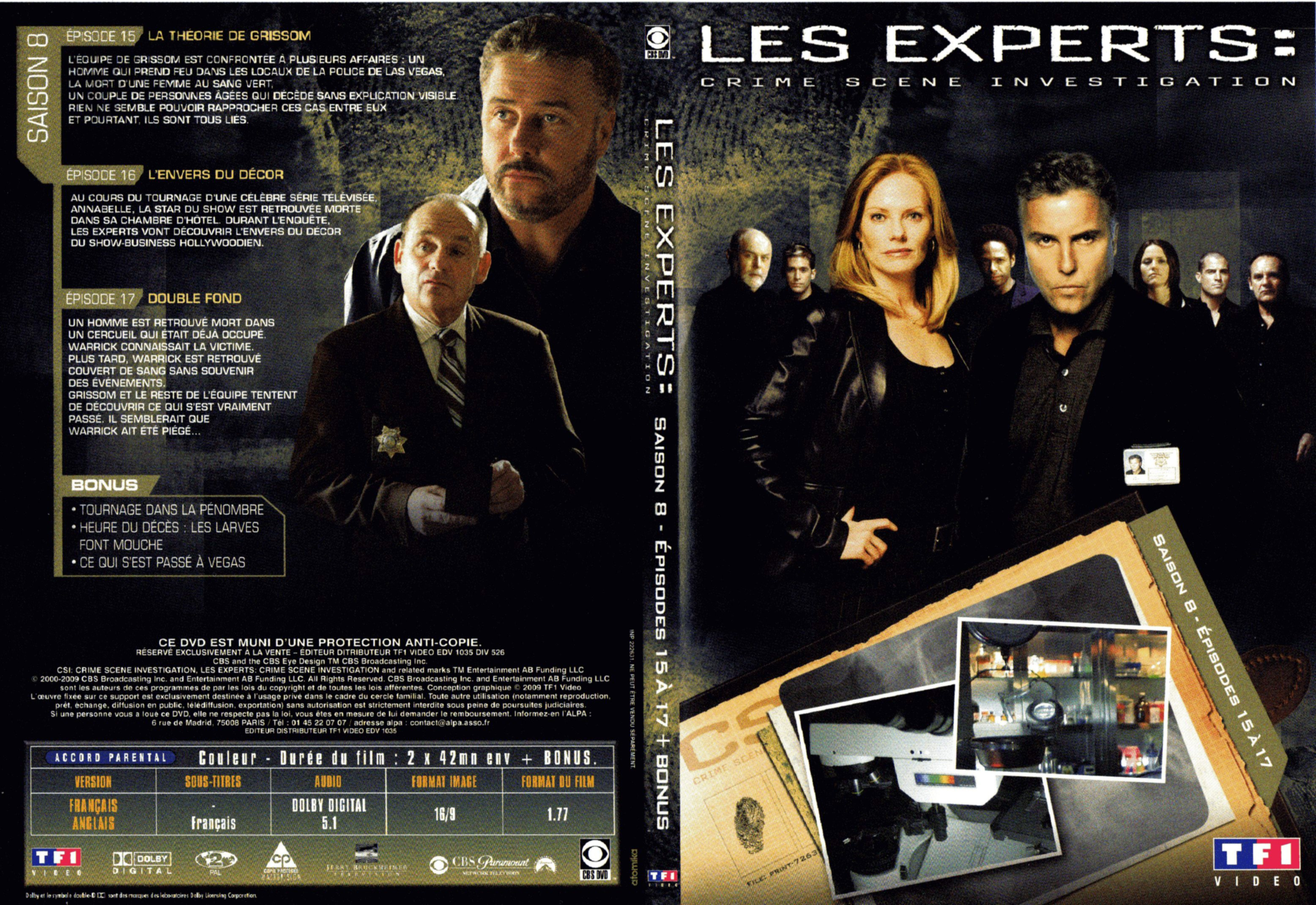 Jaquette DVD Les experts Saison 8 DVD 5