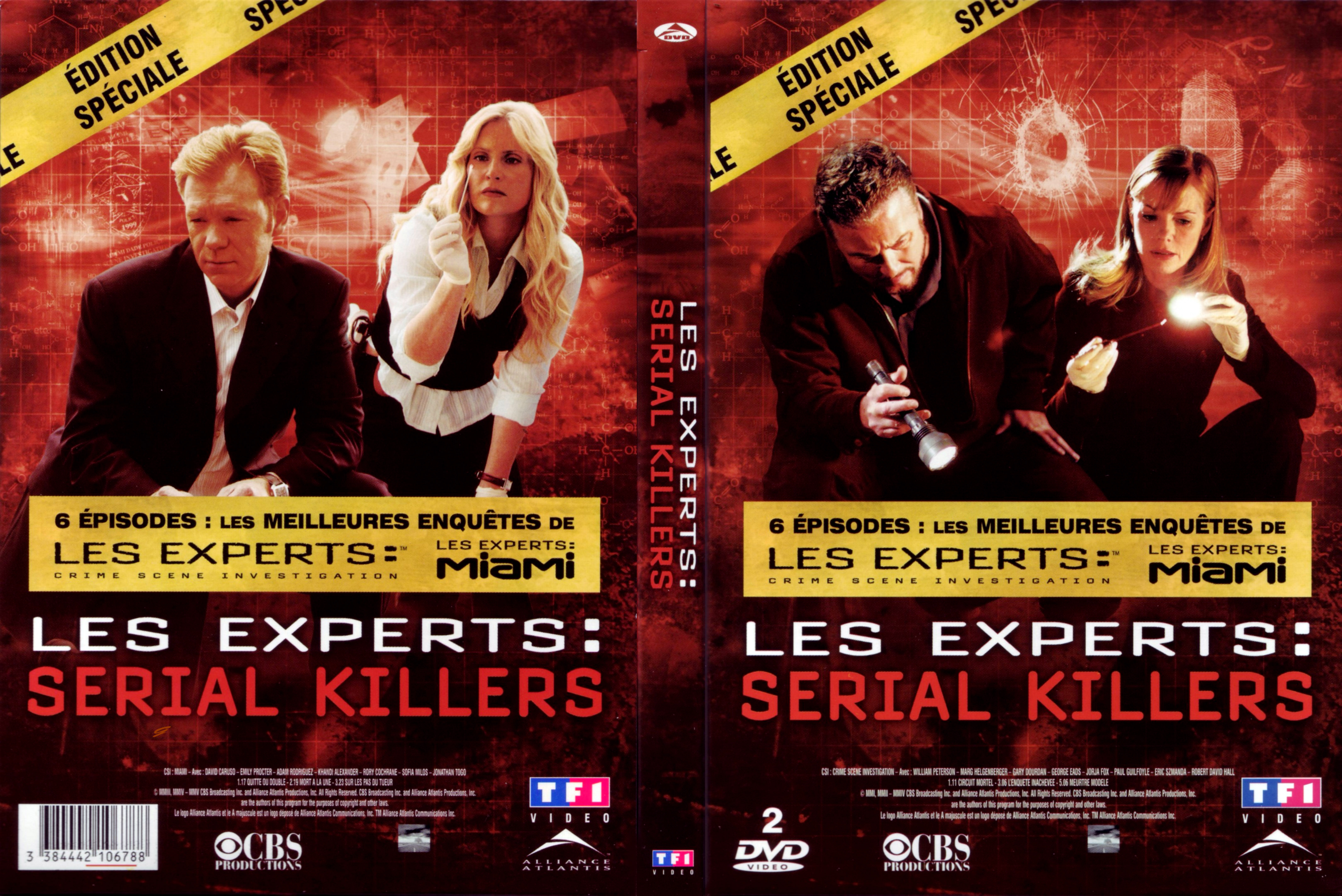 Jaquette DVD Les experts - Serial killers COFFRET