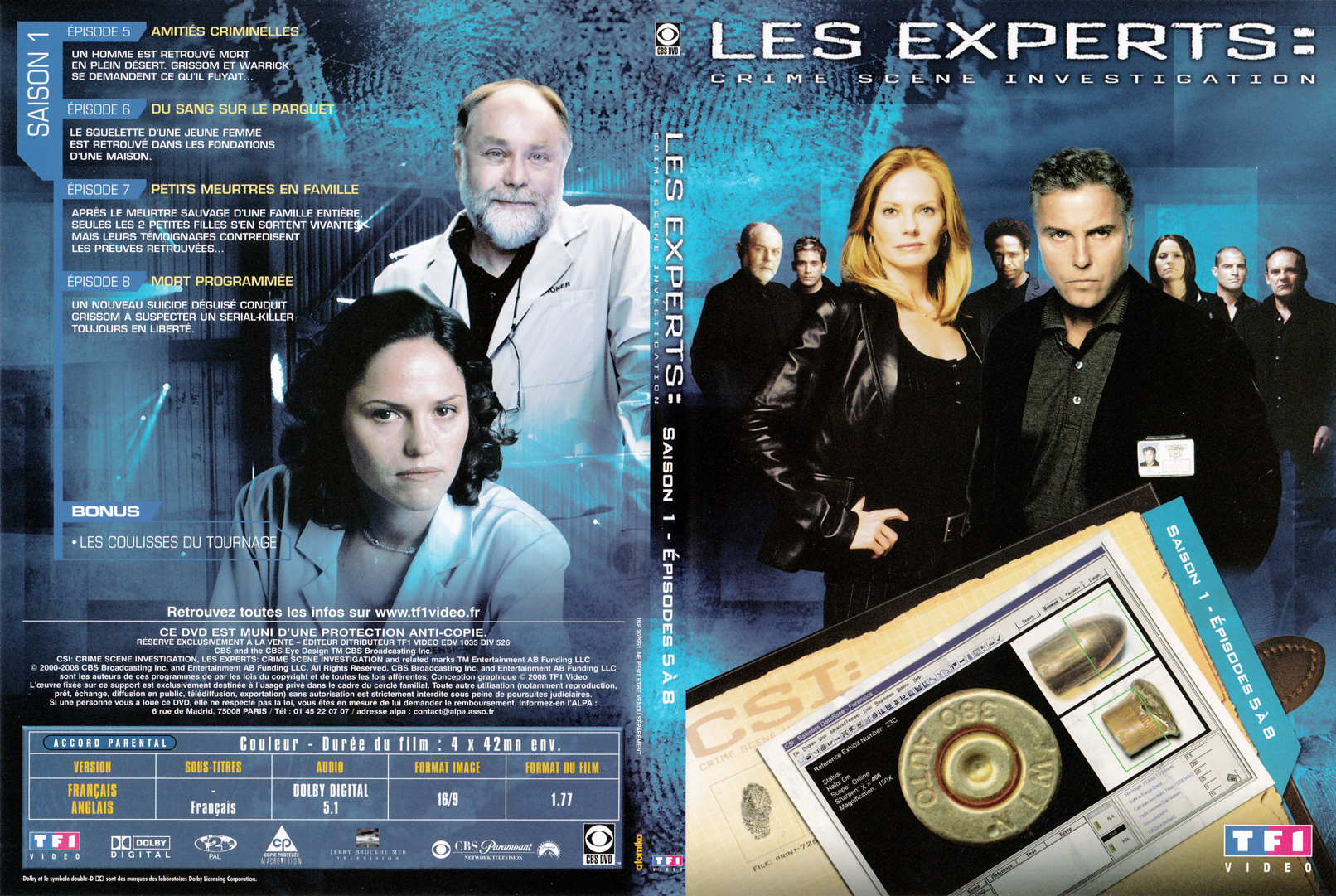Jaquette DVD Les experts las vegas Saison 01 DVD 02 - SLIM