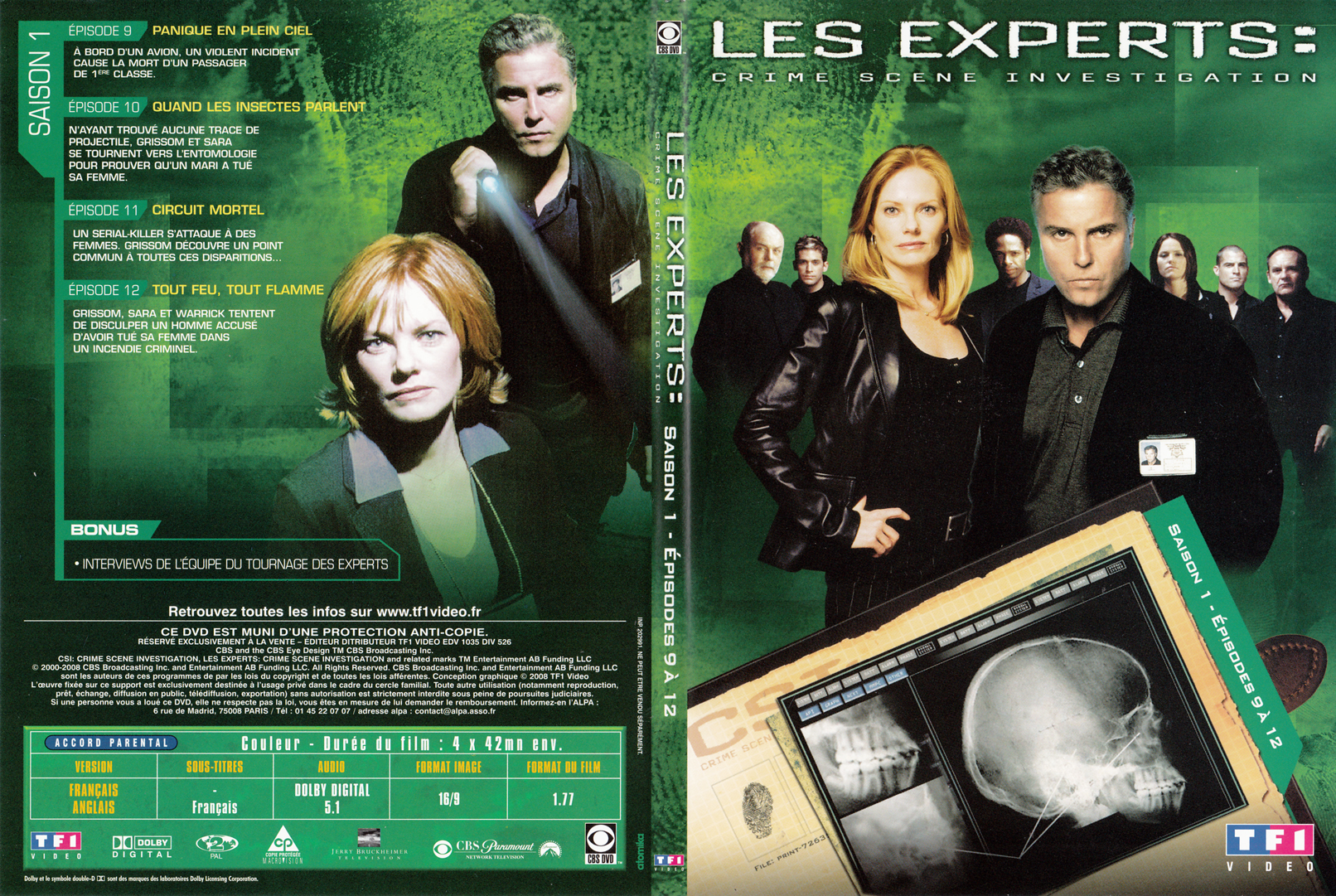 Jaquette DVD Les experts las vegas Saison 01 DVD 03 - SLIM