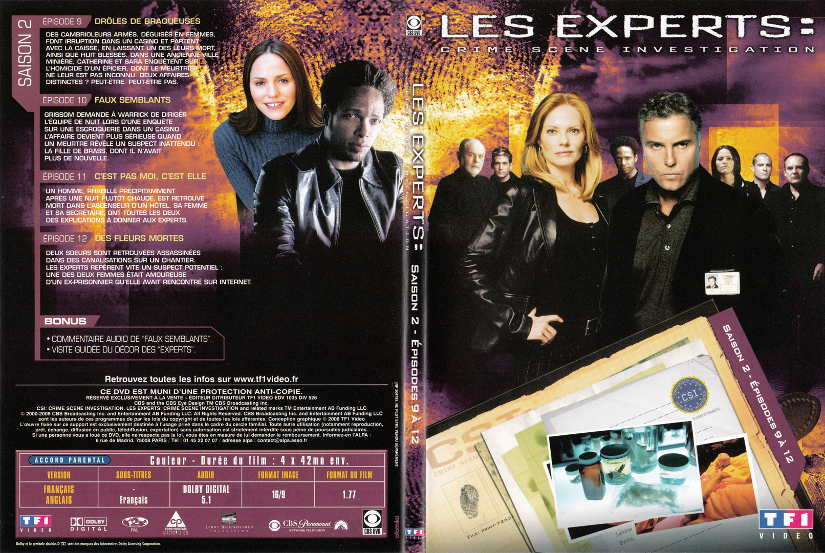 Jaquette DVD Les experts las vegas Saison 02 DVD 03 - SLIM