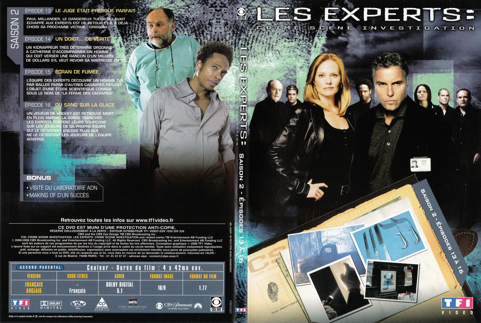 Jaquette DVD Les experts las vegas Saison 02 DVD 04 - SLIM