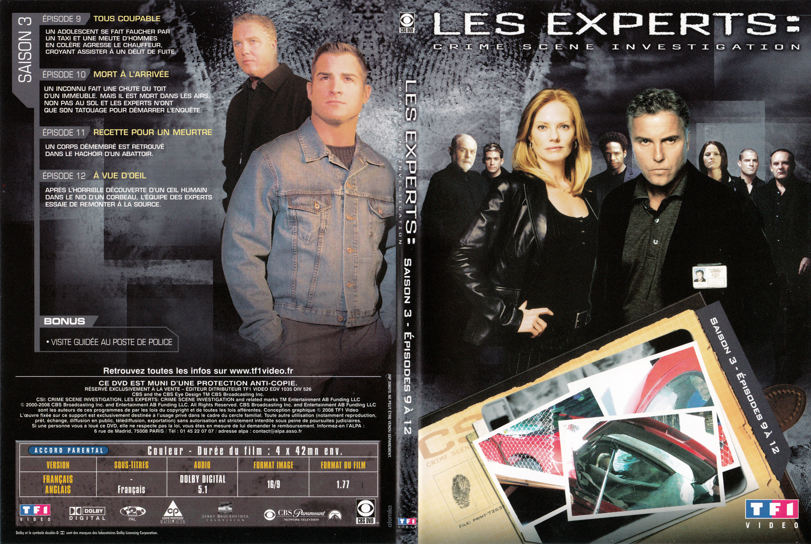 Jaquette DVD Les experts las vegas Saison 03 DVD 03 - SLIM