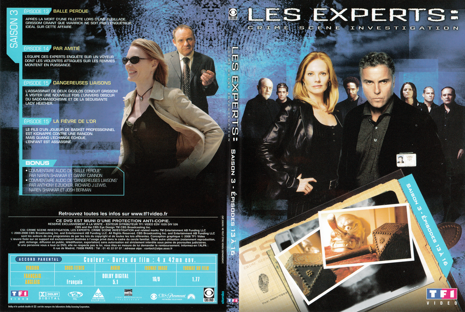 Jaquette DVD Les experts las vegas Saison 03 DVD 04 - SLIM