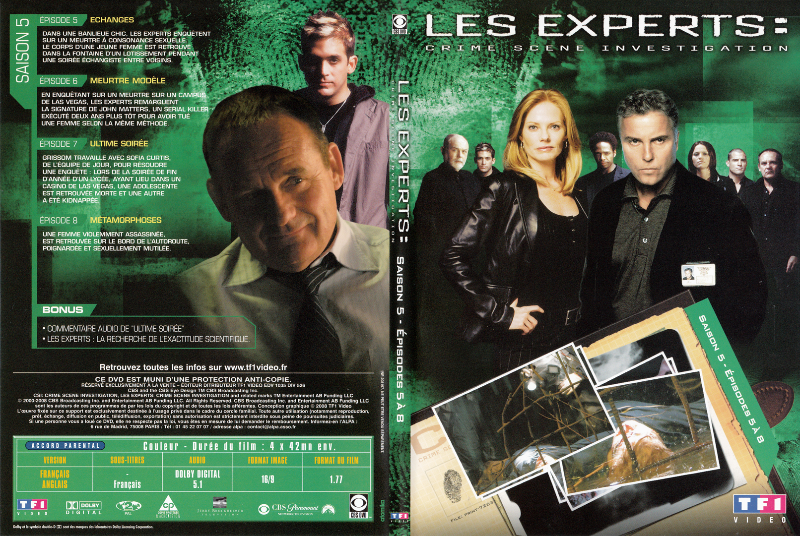 Jaquette DVD Les experts las vegas Saison 05 DVD 02 - SLIM