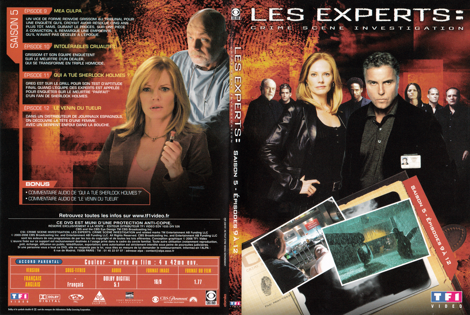 Jaquette DVD Les experts las vegas Saison 05 DVD 03 - SLIM