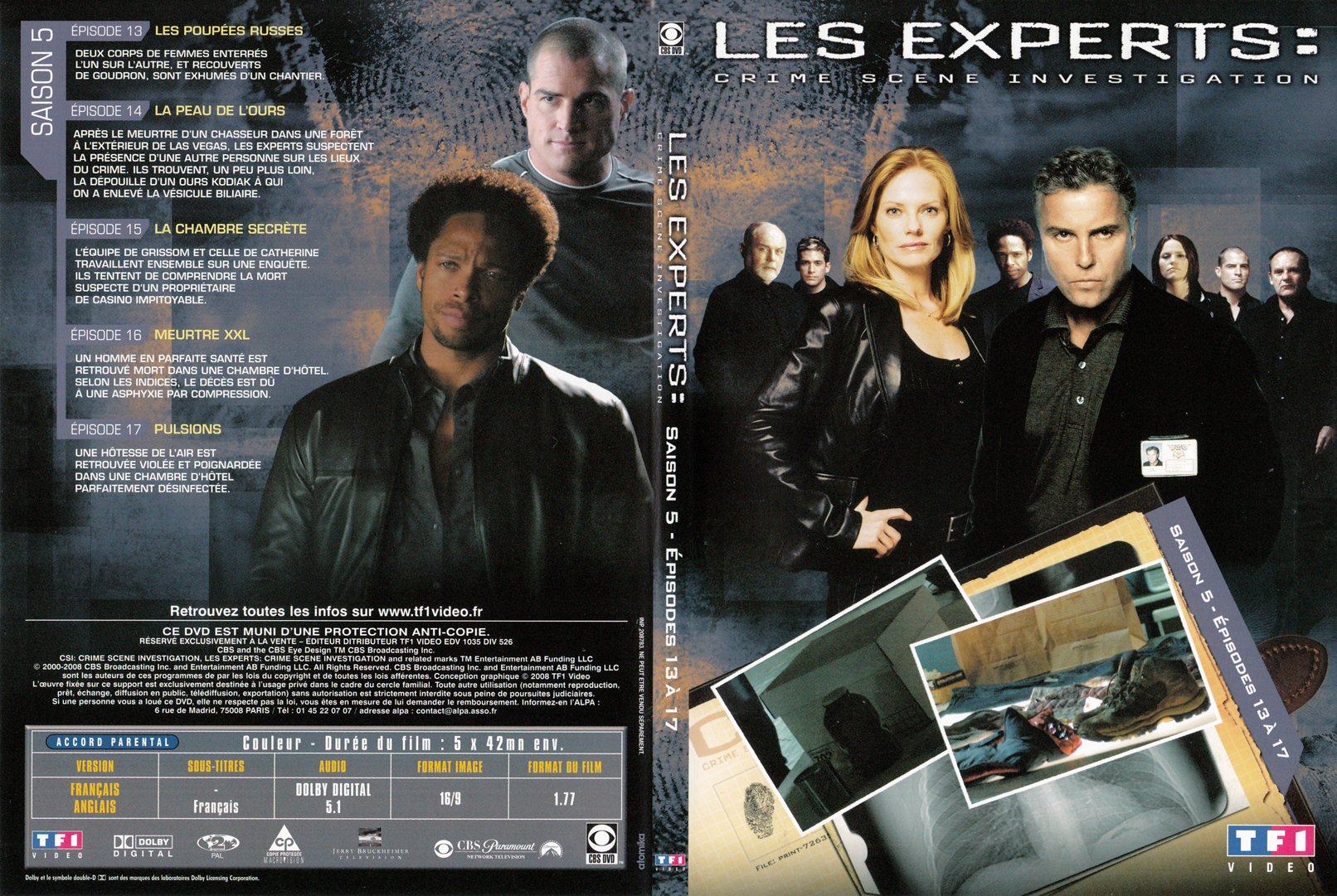Jaquette DVD Les experts las vegas Saison 05 DVD 04 - SLIM
