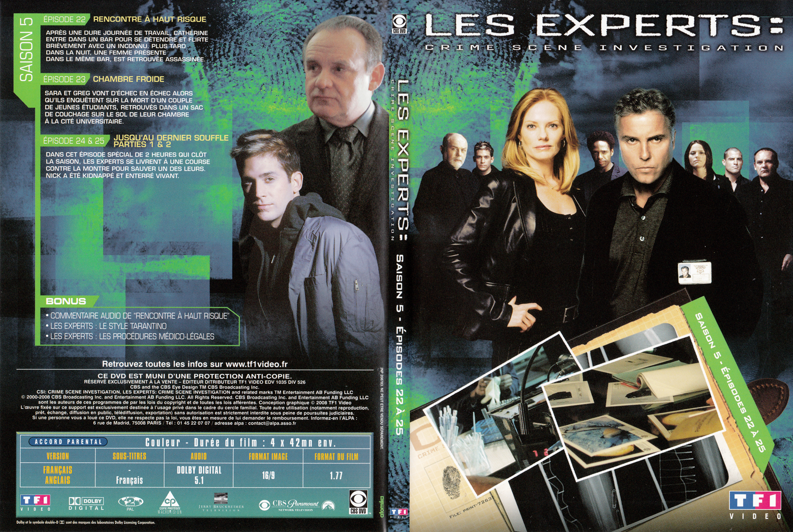 Jaquette DVD Les experts las vegas Saison 05 DVD 06 - SLIM