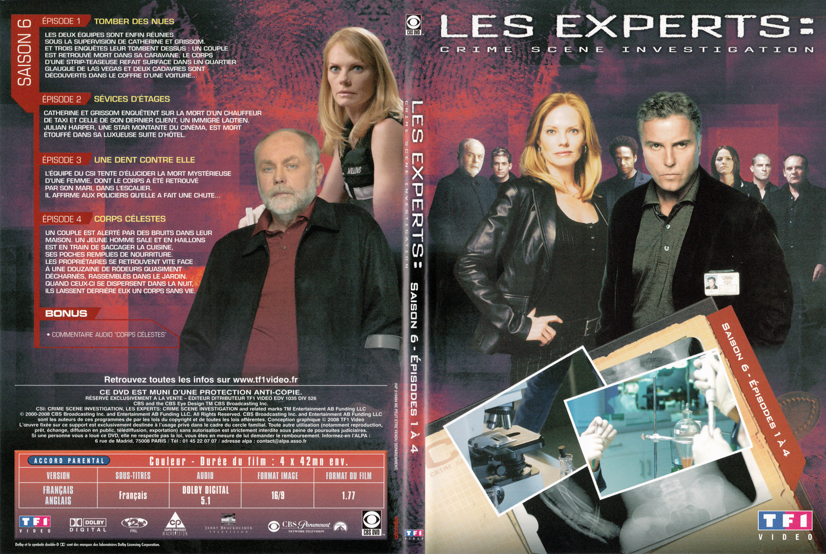 Jaquette DVD Les experts las vegas Saison 06 DVD 01 - SLIM