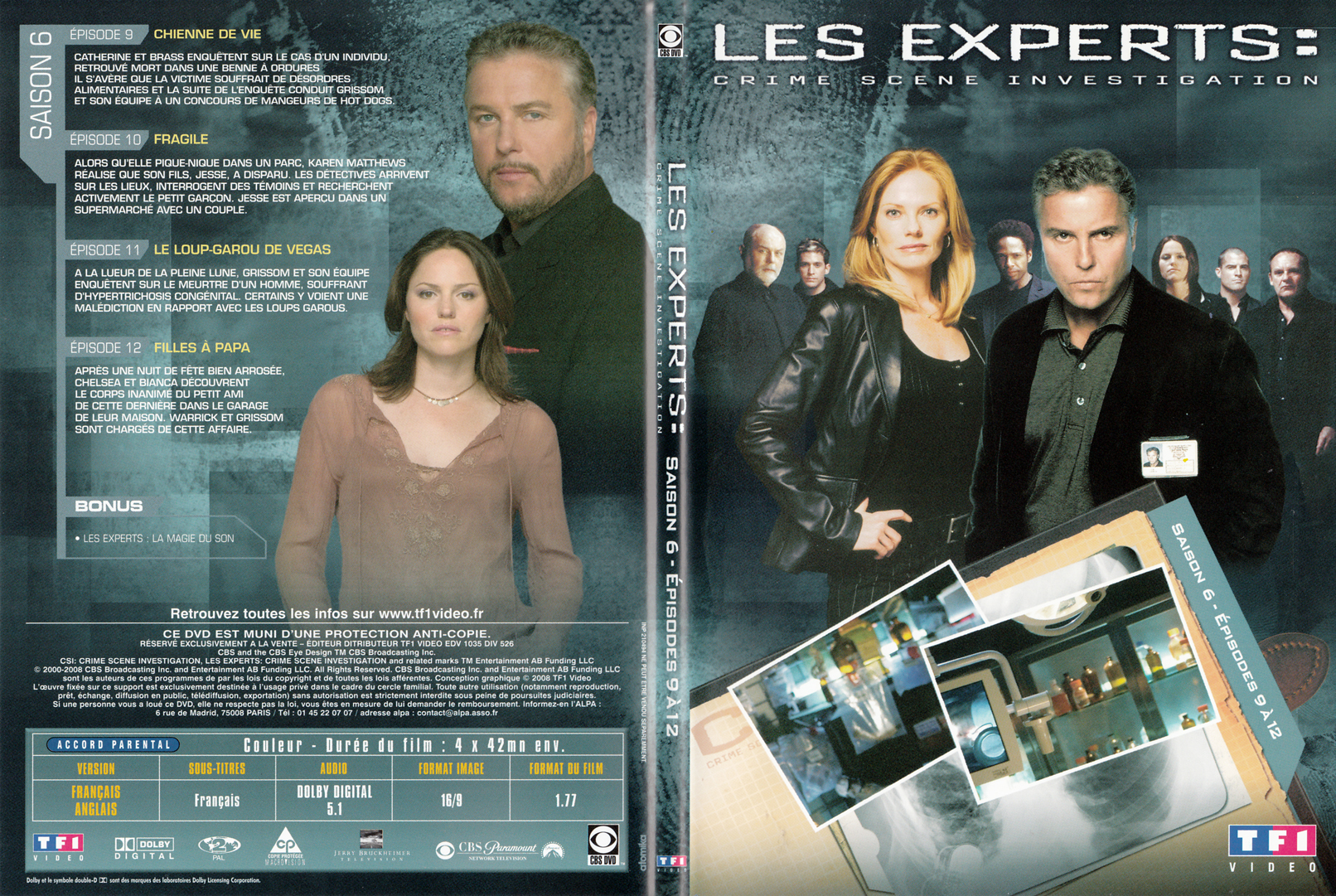 Jaquette DVD Les experts las vegas Saison 06 DVD 03 - SLIM