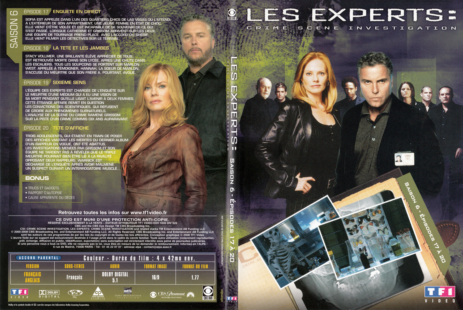 Jaquette DVD Les experts las vegas Saison 06 DVD 05 - SLIM