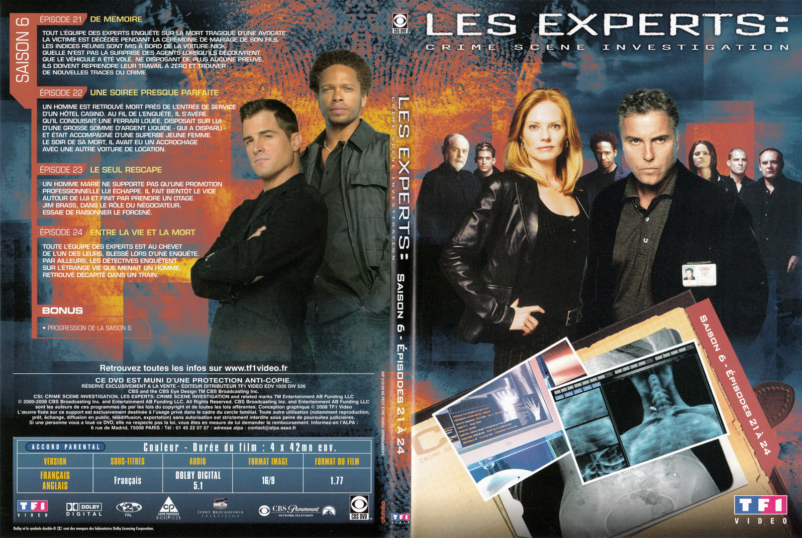 Jaquette DVD Les experts las vegas Saison 06 DVD 06 - SLIM