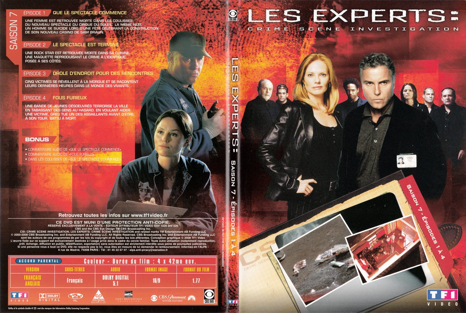 Jaquette DVD Les experts las vegas Saison 07 DVD 01 - SLIM