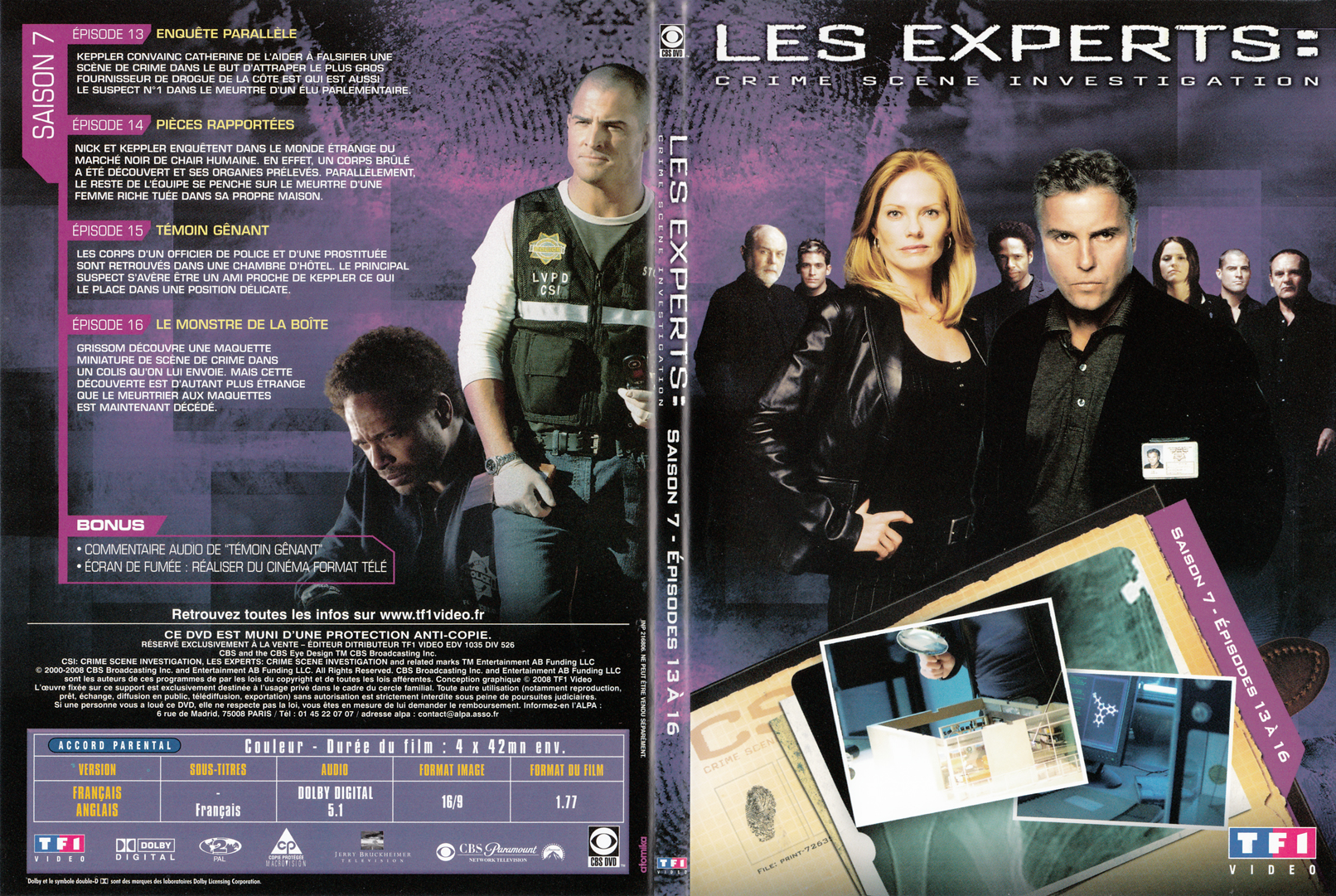 Jaquette DVD Les experts las vegas Saison 07 DVD 04 - SLIM