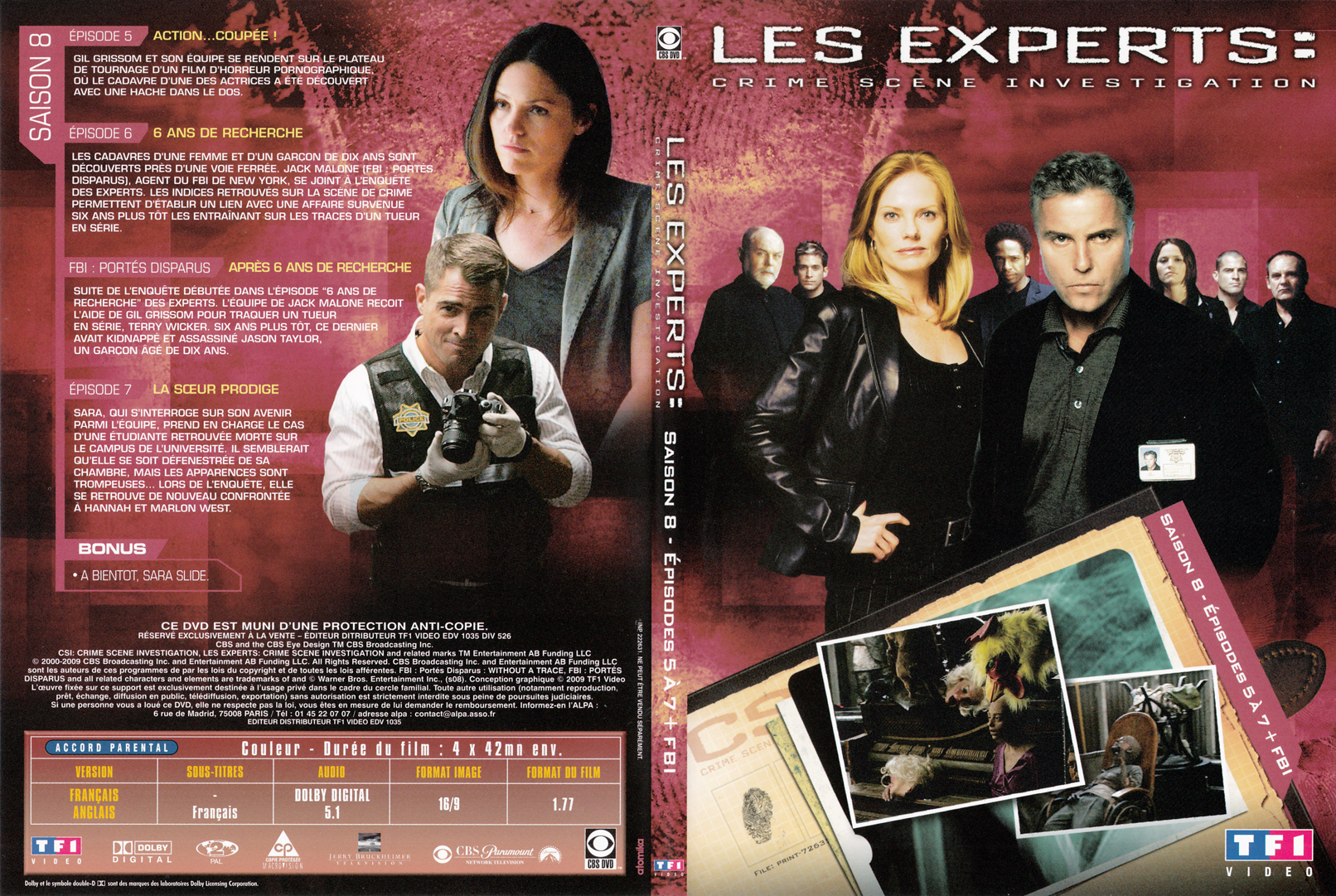 Jaquette DVD Les experts las vegas Saison 08 DVD 02 - SLIM