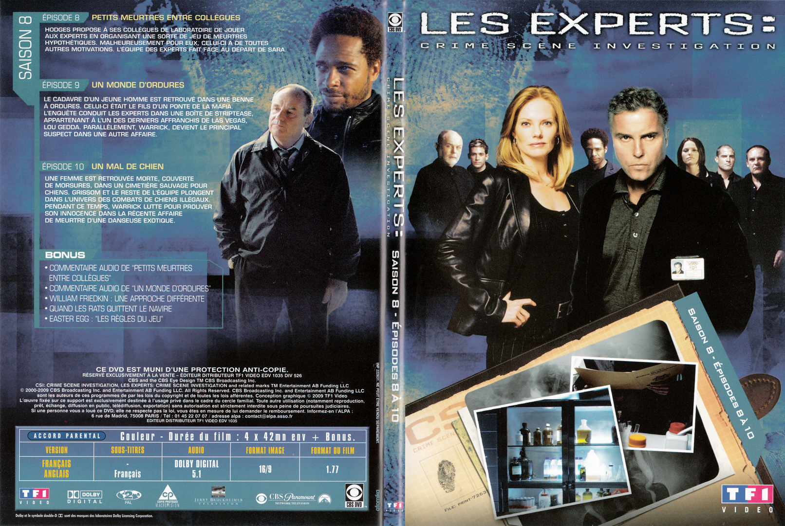 Jaquette DVD Les experts las vegas Saison 08 DVD 03 - SLIM