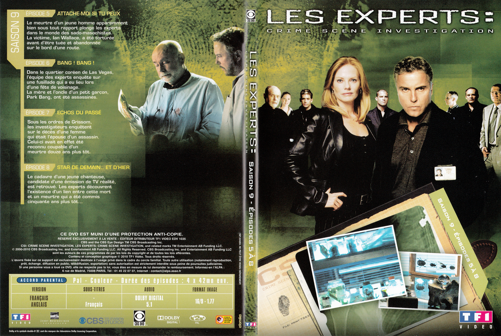 Jaquette DVD Les experts las vegas Saison 09 DVD 02 - SLIM