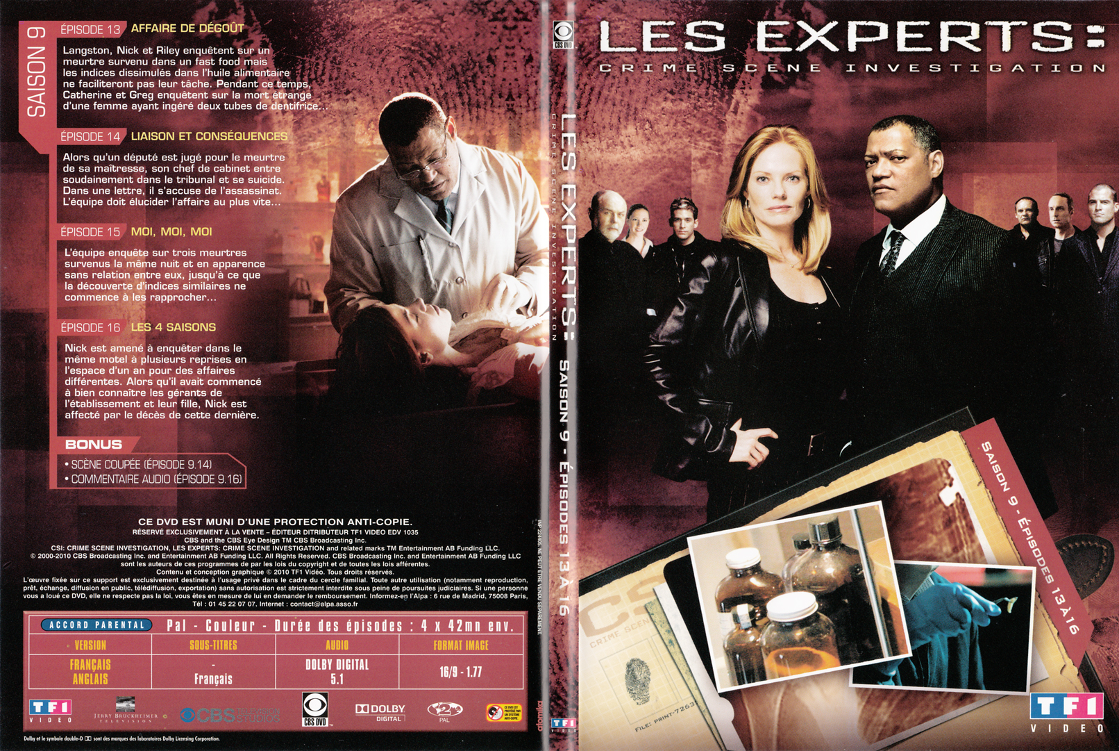 Jaquette DVD Les experts las vegas Saison 09 DVD 04 - SLIM