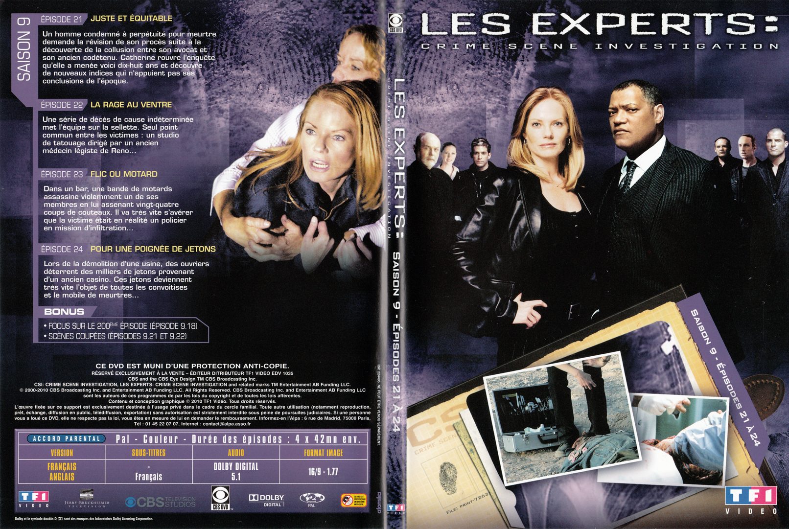 Jaquette DVD Les experts las vegas Saison 09 DVD 06 - SLIM