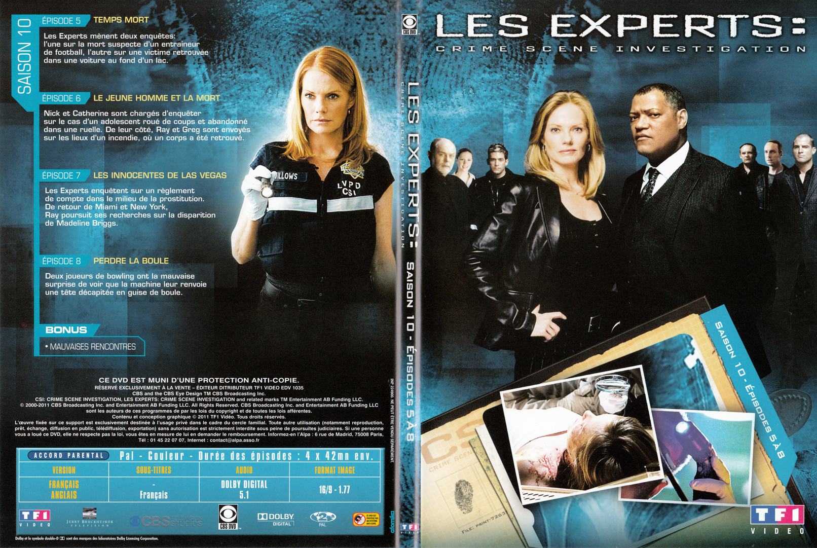 Jaquette DVD Les experts las vegas Saison 10 DVD 02 - SLIM