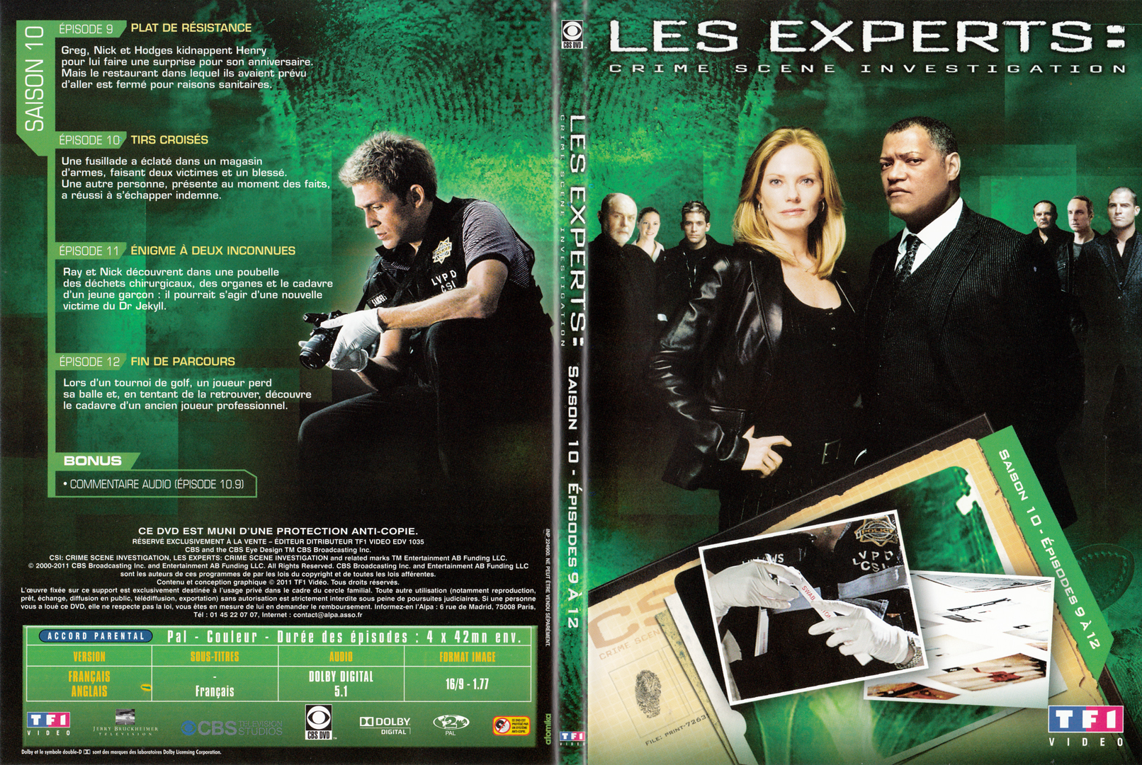 Jaquette DVD Les experts las vegas Saison 10 DVD 03 - SLIM