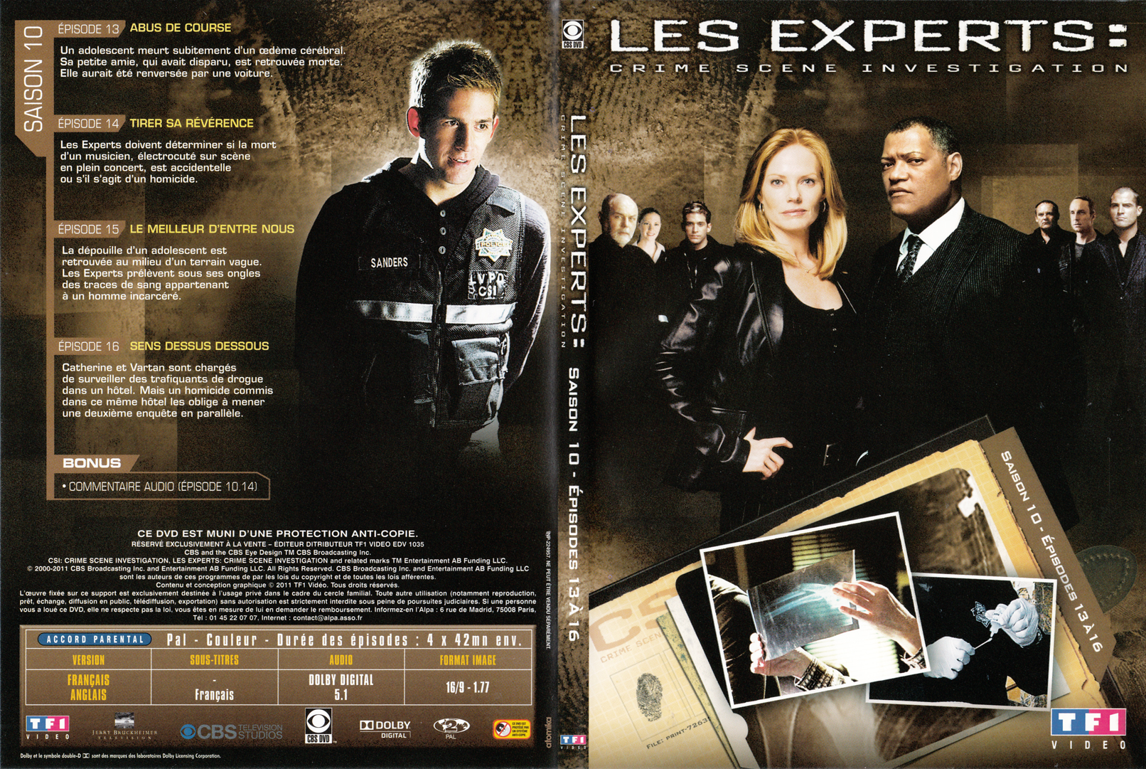 Jaquette DVD Les experts las vegas Saison 10 DVD 04 - SLIM