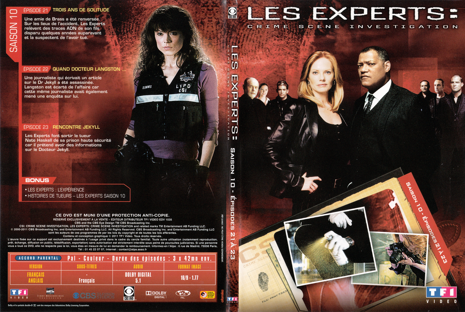 Jaquette DVD Les experts las vegas Saison 10 DVD 06 - SLIM