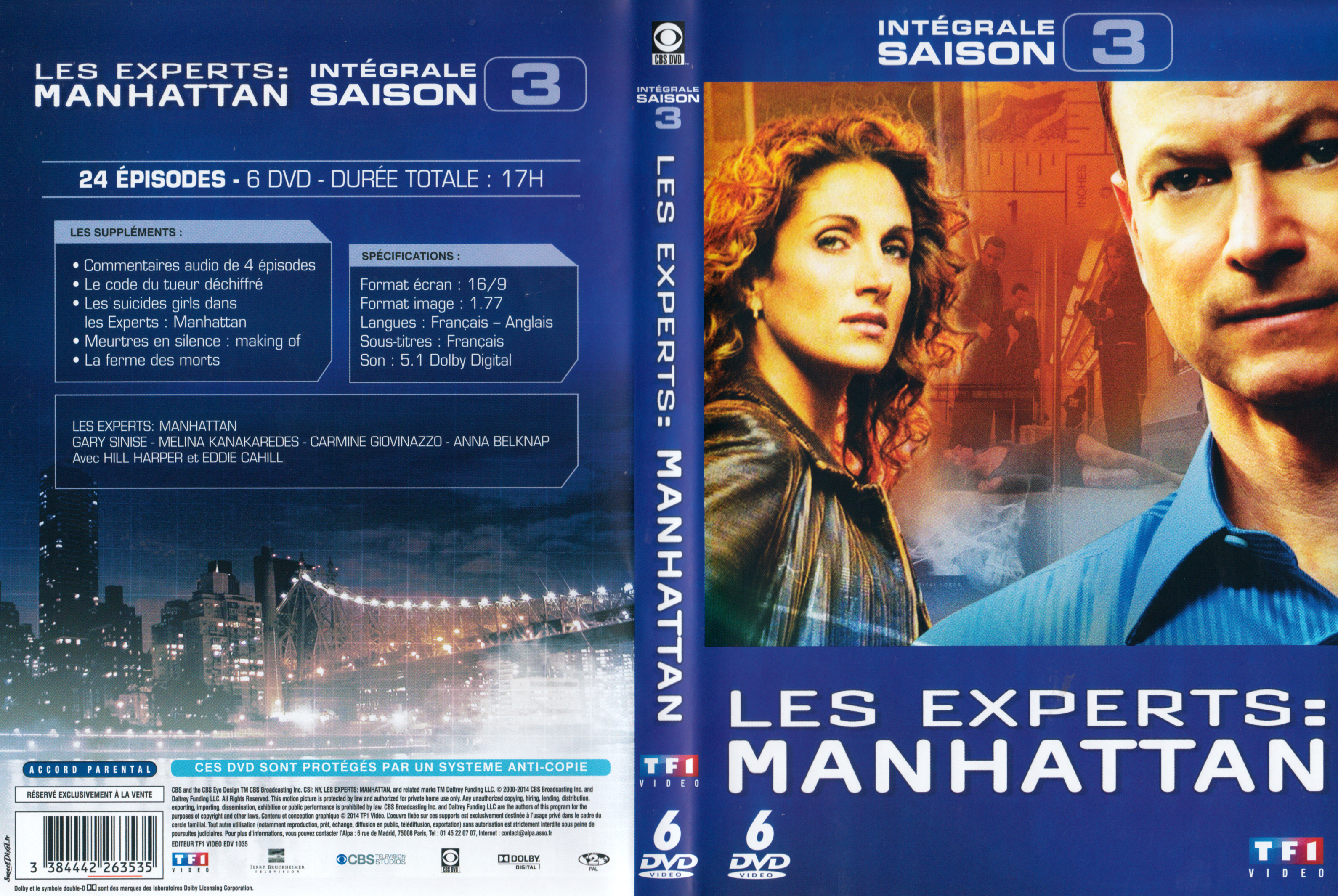 Jaquette DVD Les experts manhattan Saison 3 COFFRET