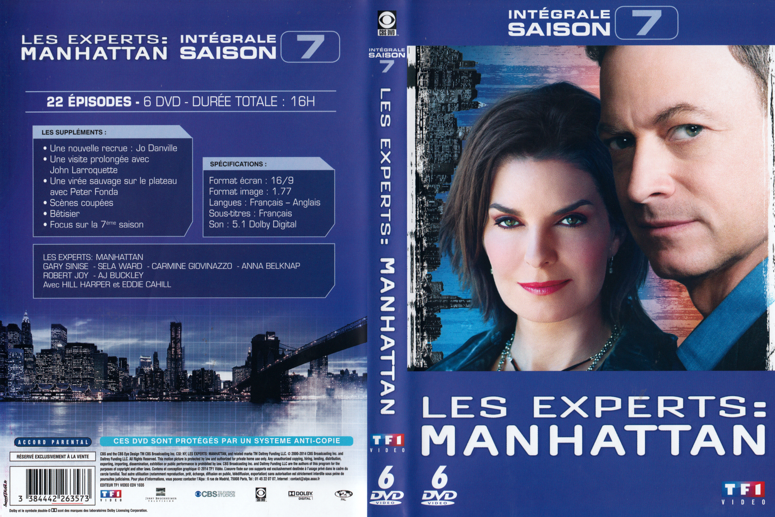 Jaquette DVD Les experts manhattan Saison 7 COFFRET