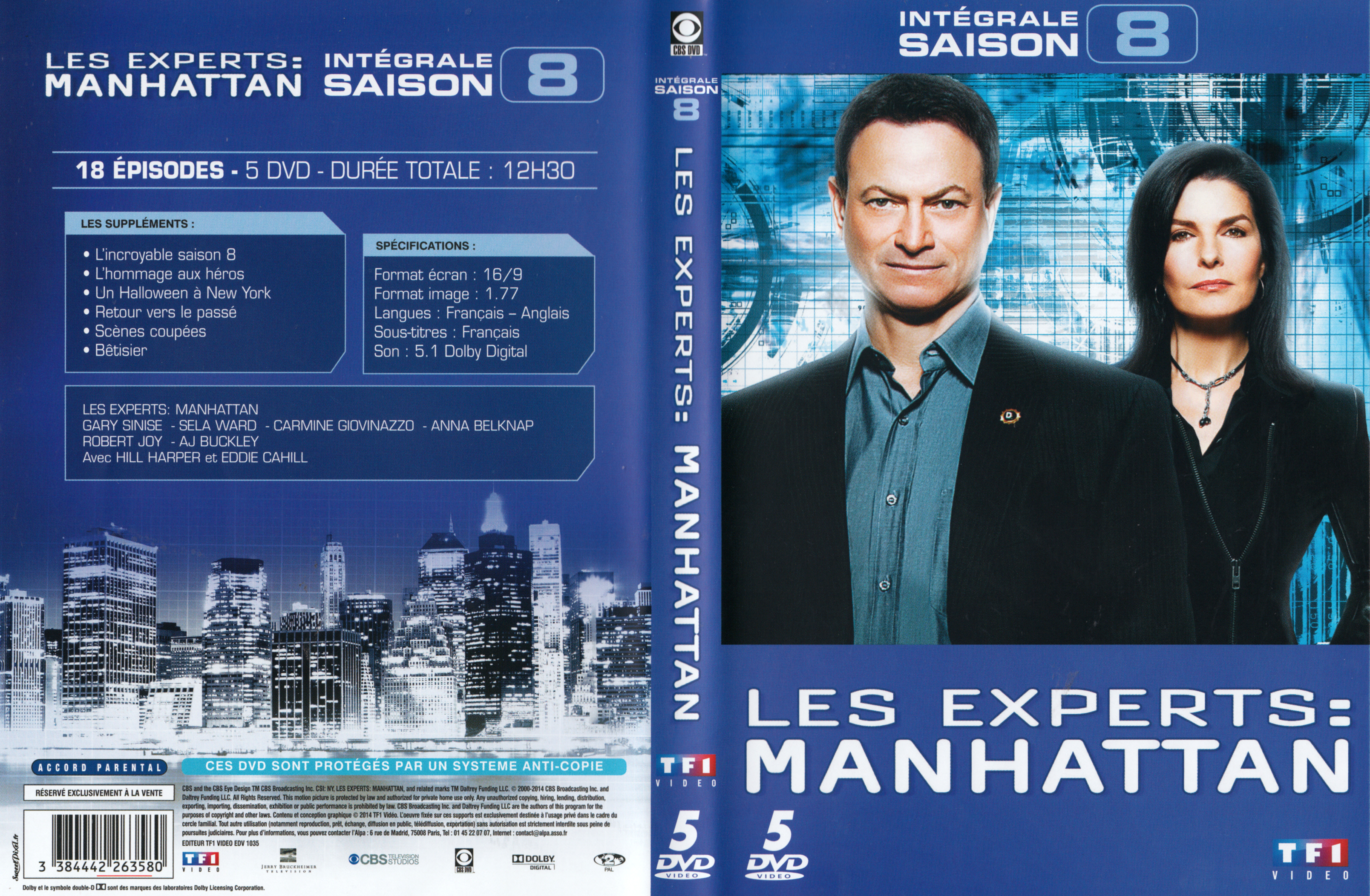 Jaquette DVD Les experts manhattan Saison 8 COFFRET