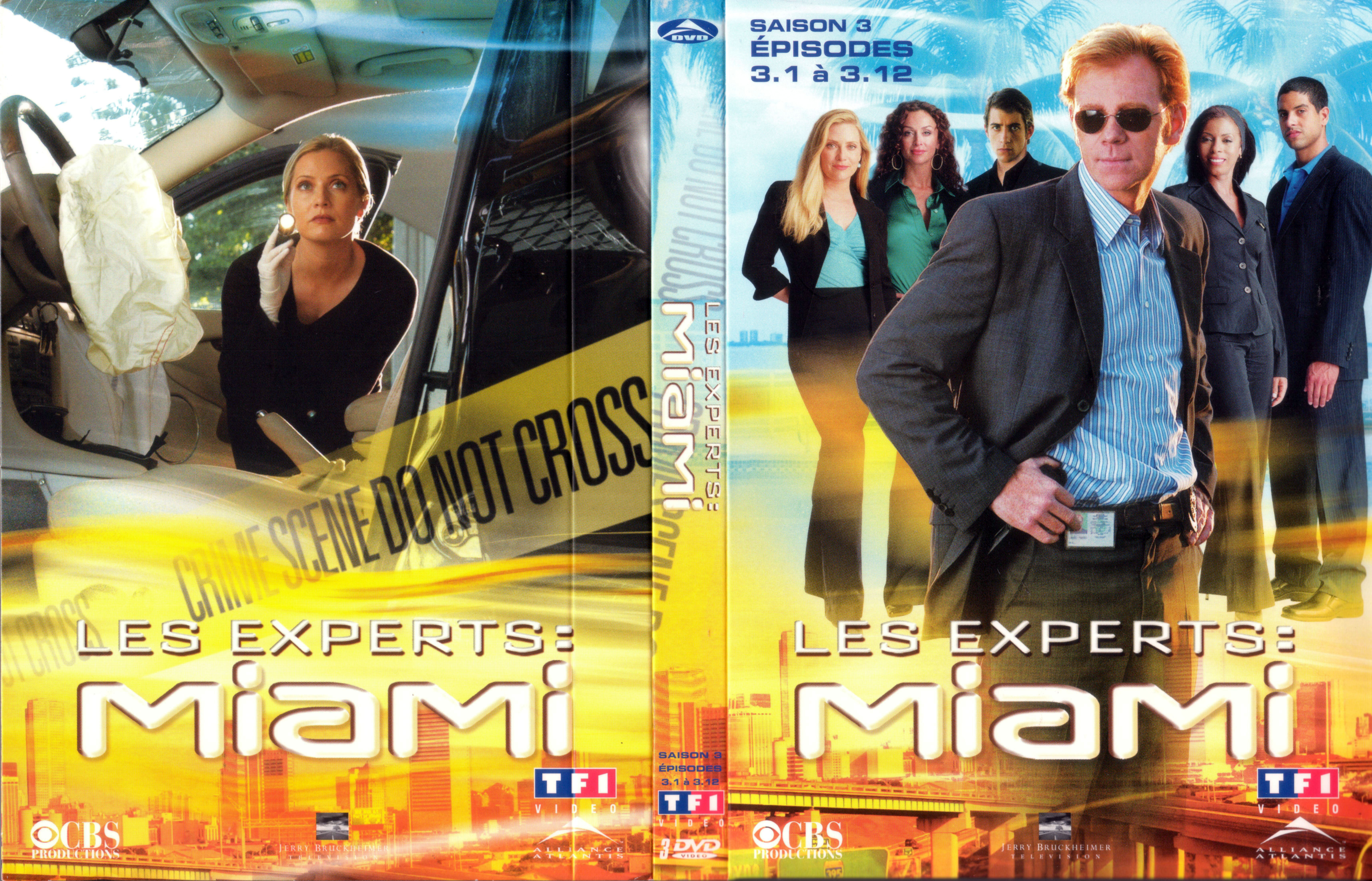 Jaquette DVD Les experts miami saison 3 vol 1 COFFRET