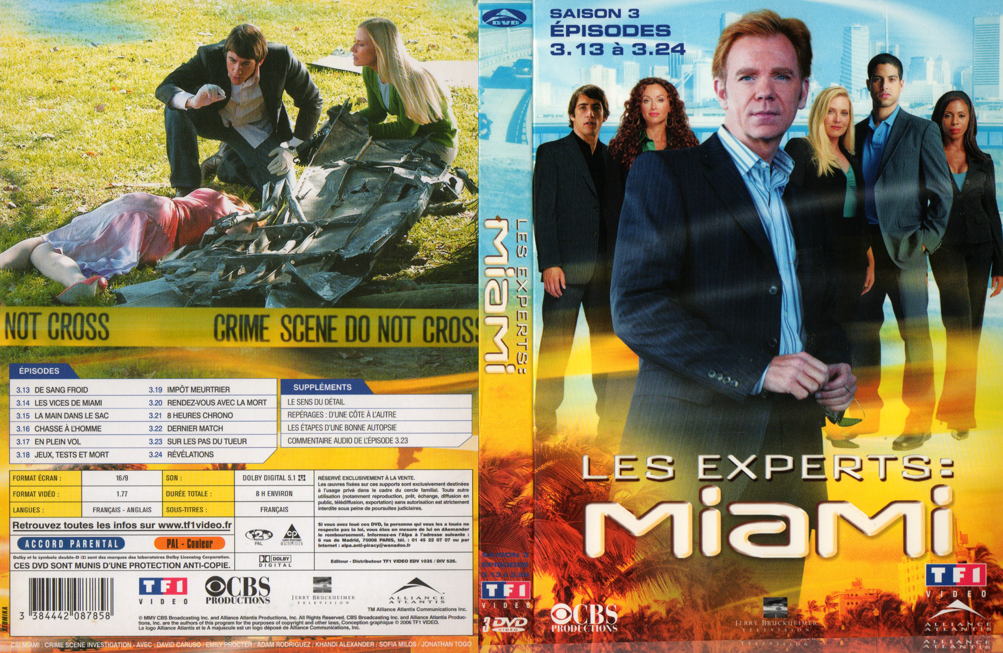 Jaquette DVD Les experts miami saison 3 vol 2 COFFRET v2