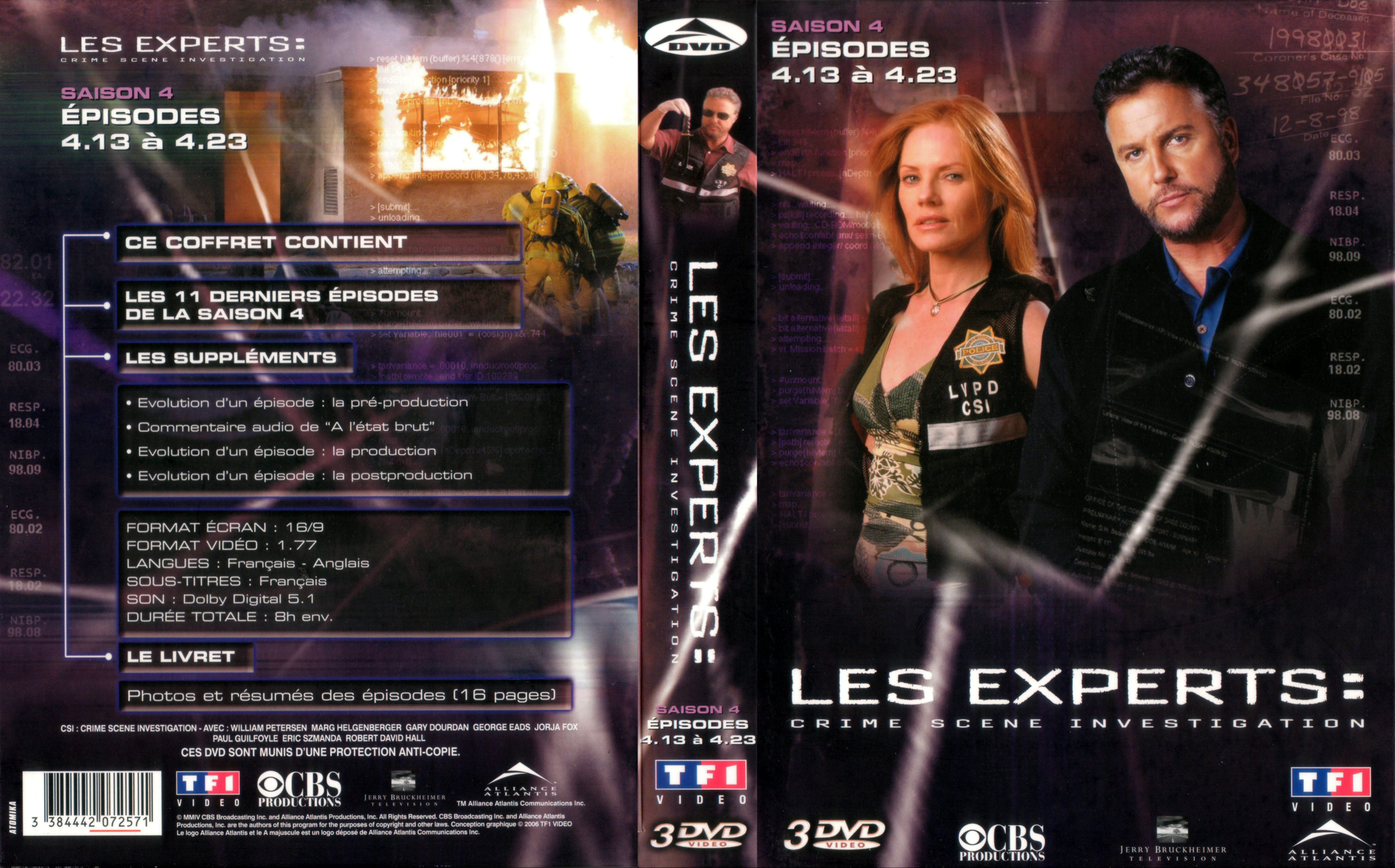 Jaquette DVD Les experts saison 4 vol 02 COFFRET