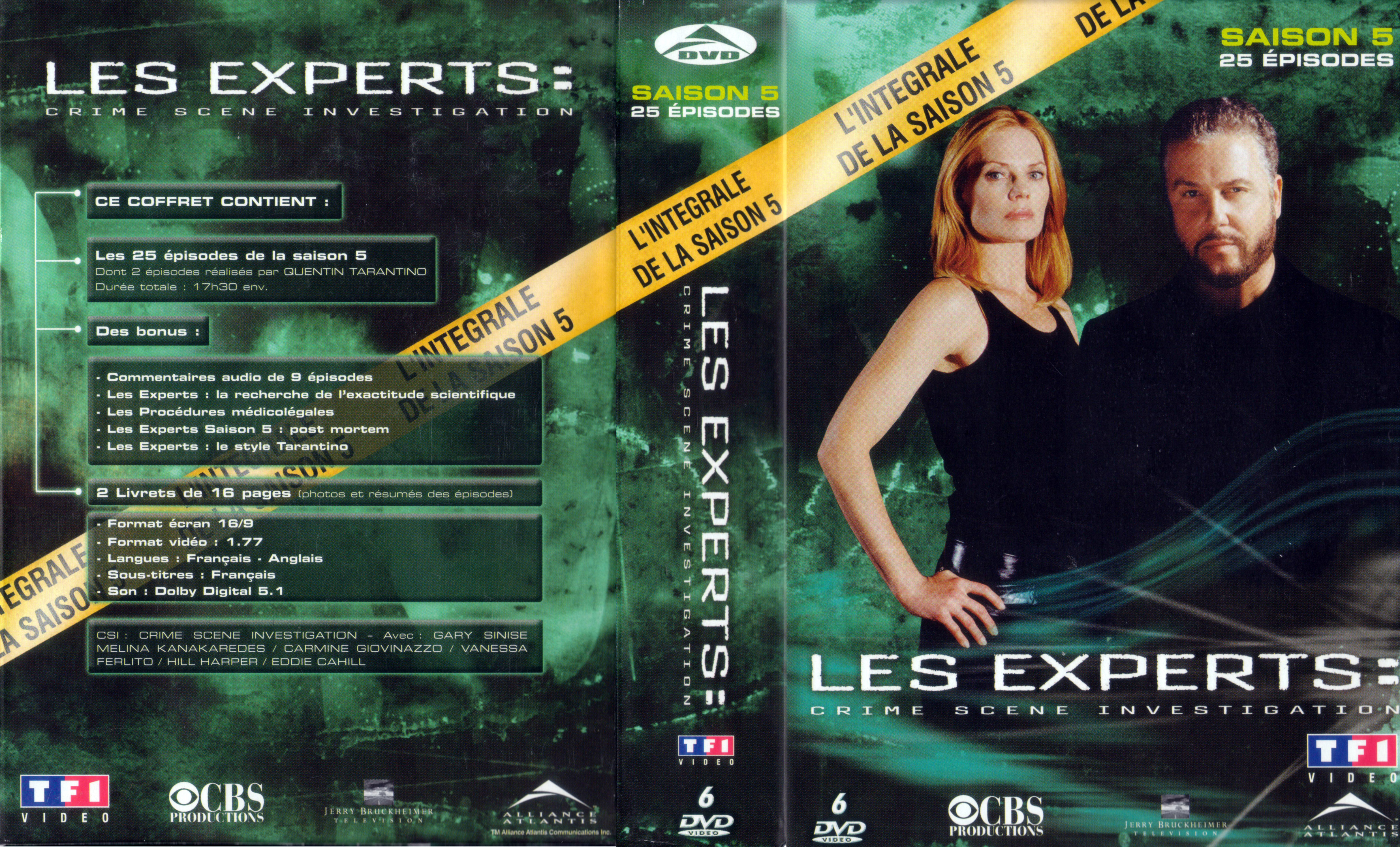 Jaquette DVD Les experts saison 5 COFFRET