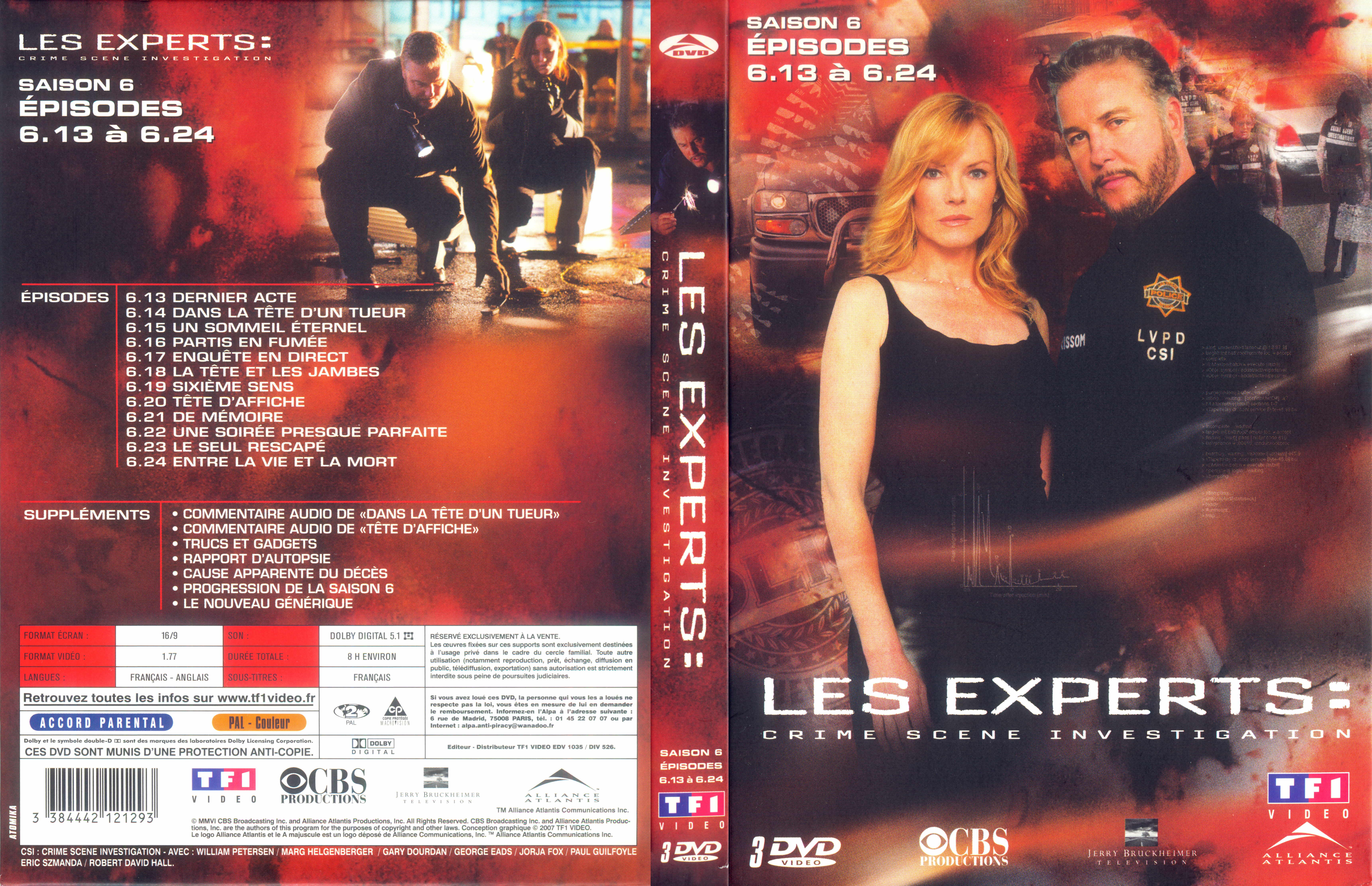 Jaquette DVD Les experts saison 6 vol 02 COFFRET