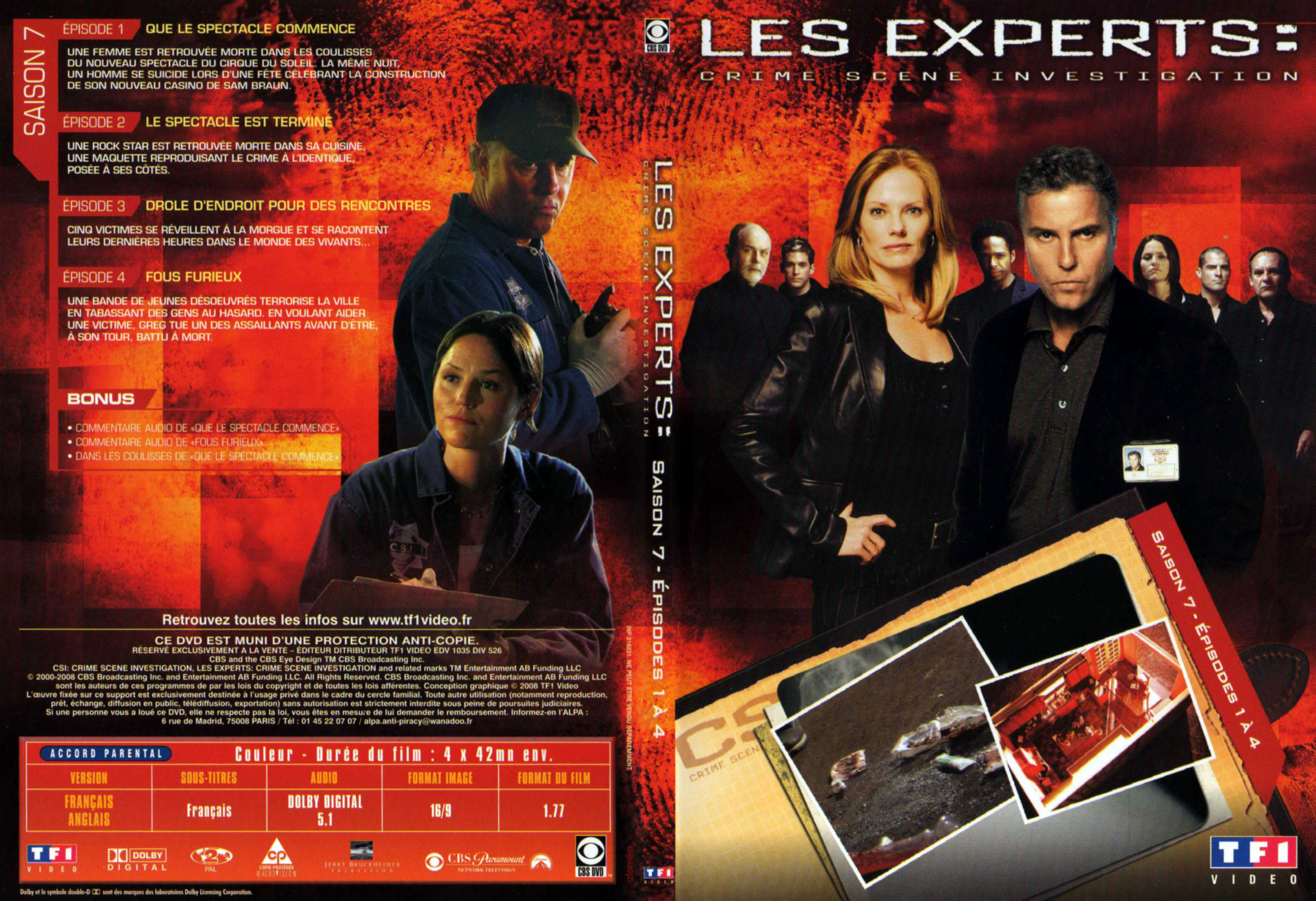 Jaquette DVD Les experts saison 7 DVD 1