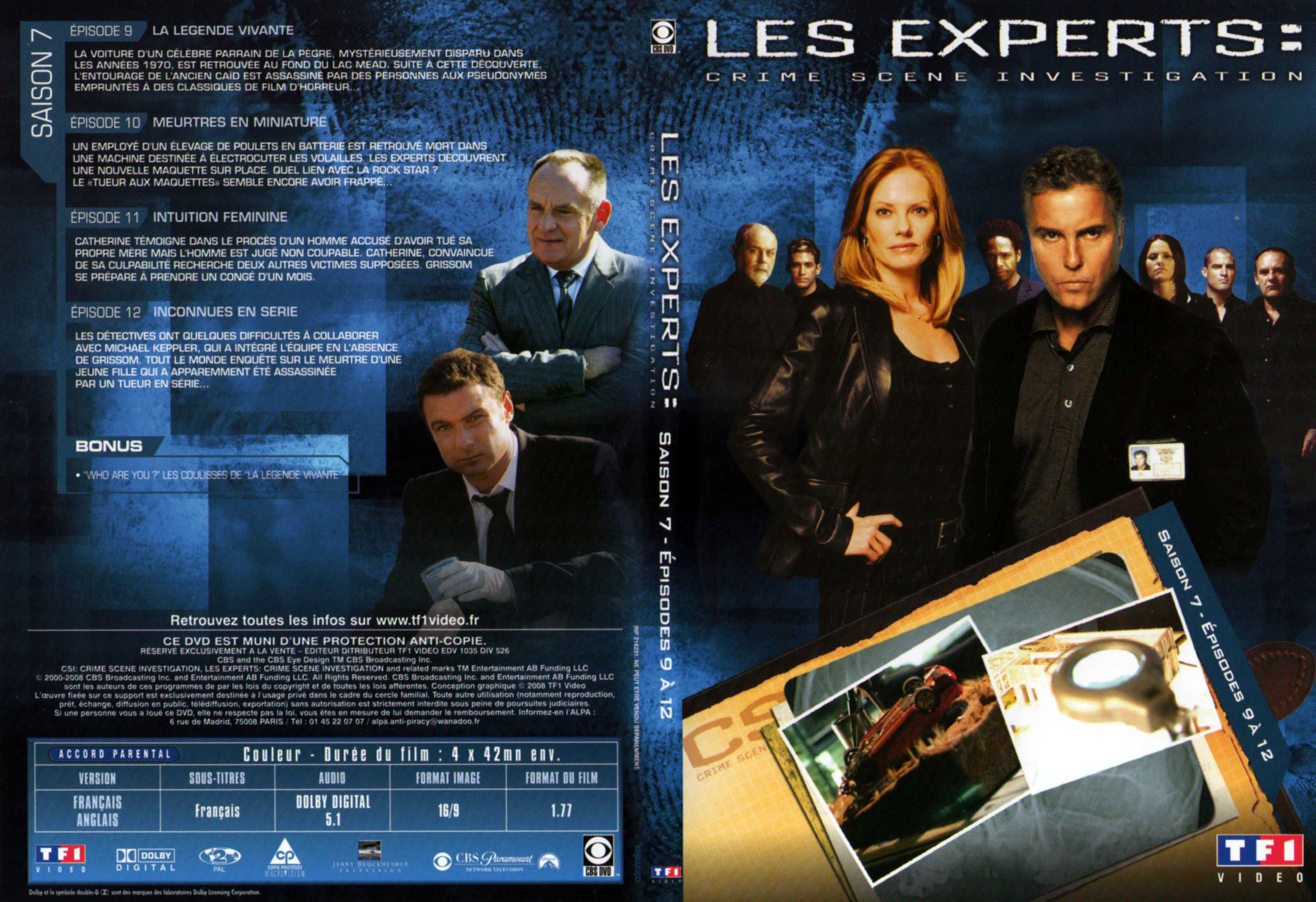 Jaquette DVD Les experts saison 7 DVD 3