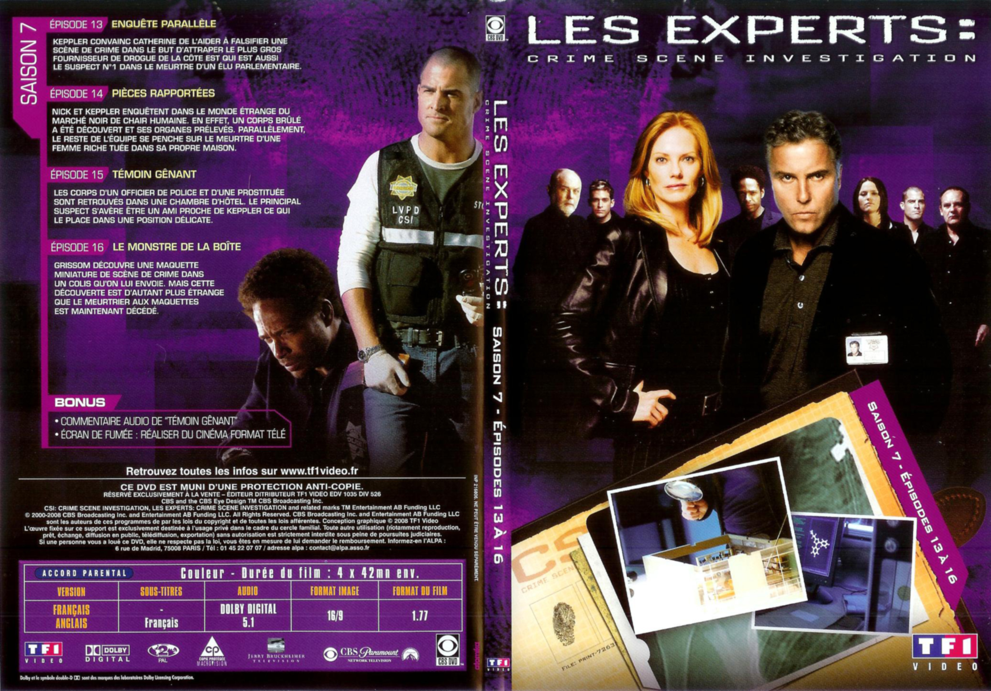 Jaquette DVD Les experts saison 7 DVD 4