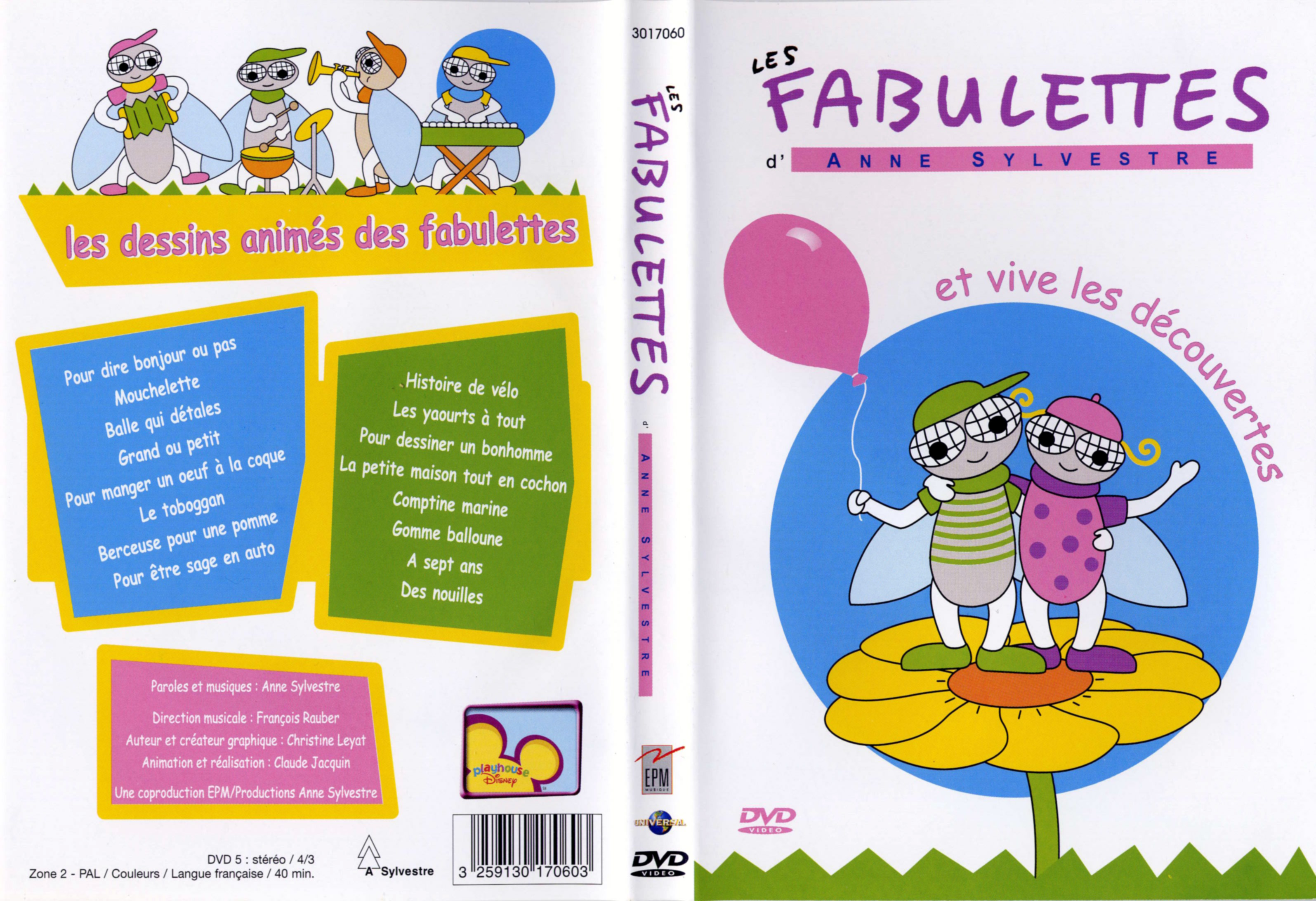 Jaquette DVD Les fabulettes Anne Sylvestre