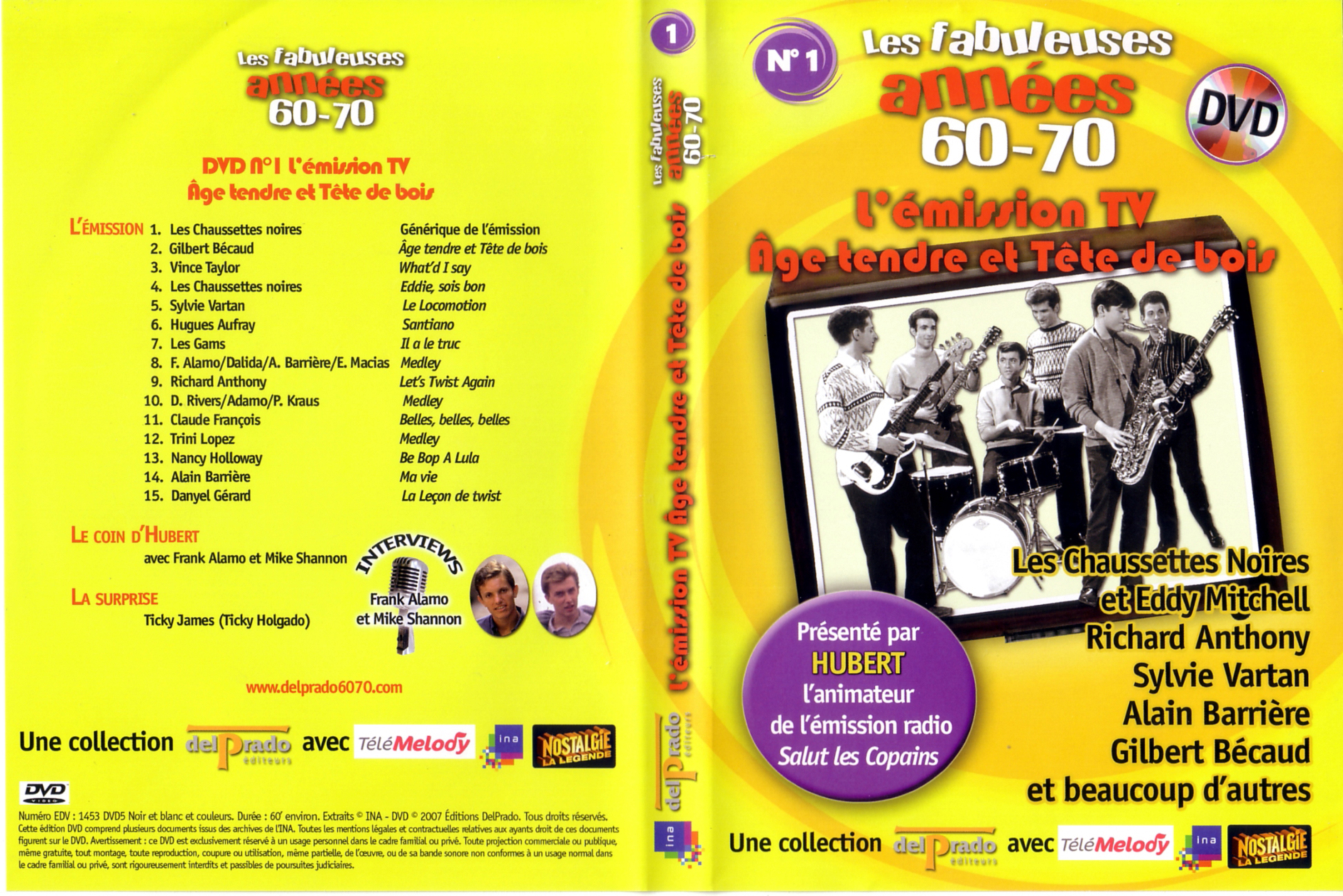 Jaquette DVD Les fabuleuses annes 60-70 vol 01