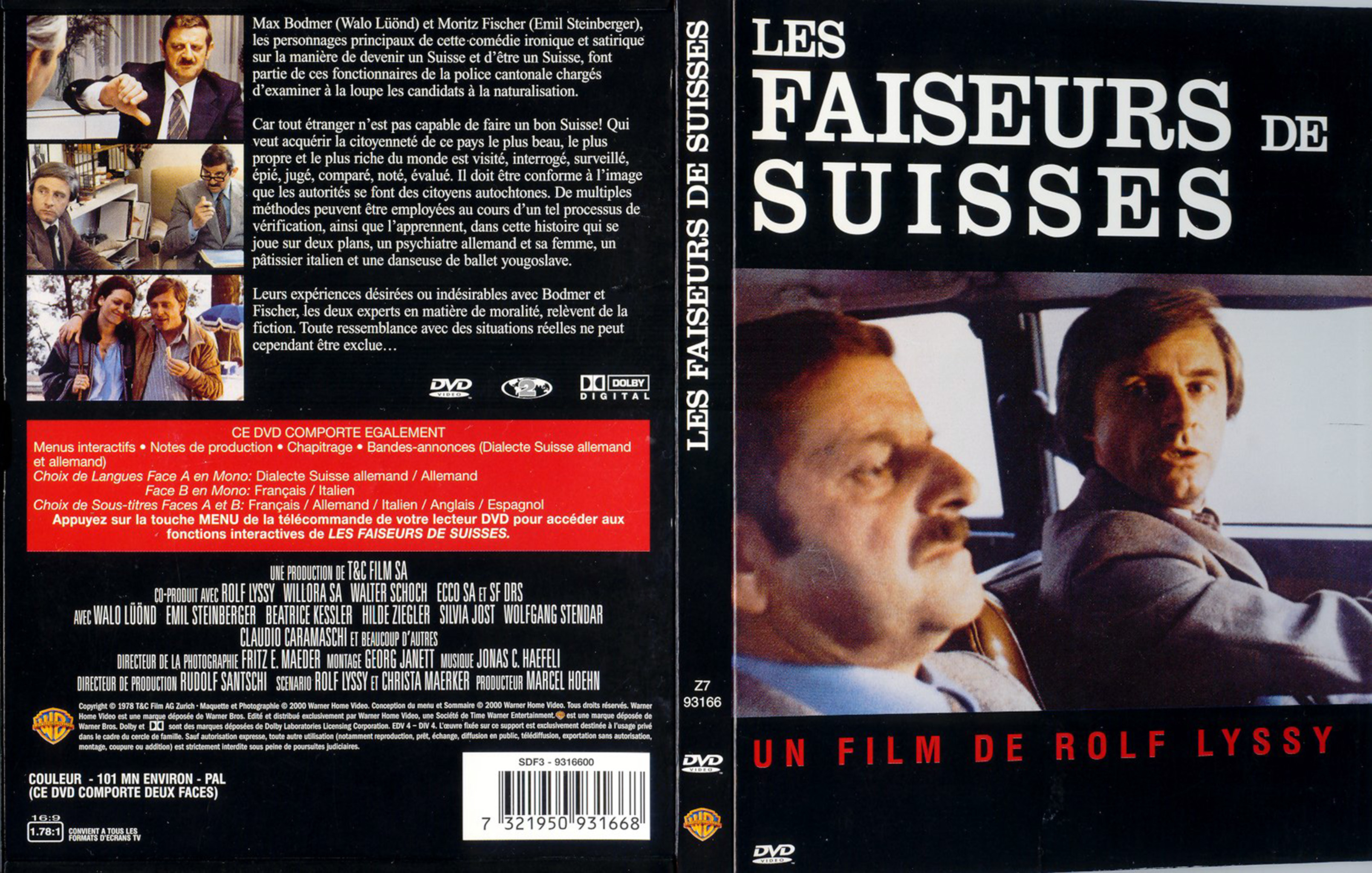 Jaquette DVD Les faiseurs de suisses