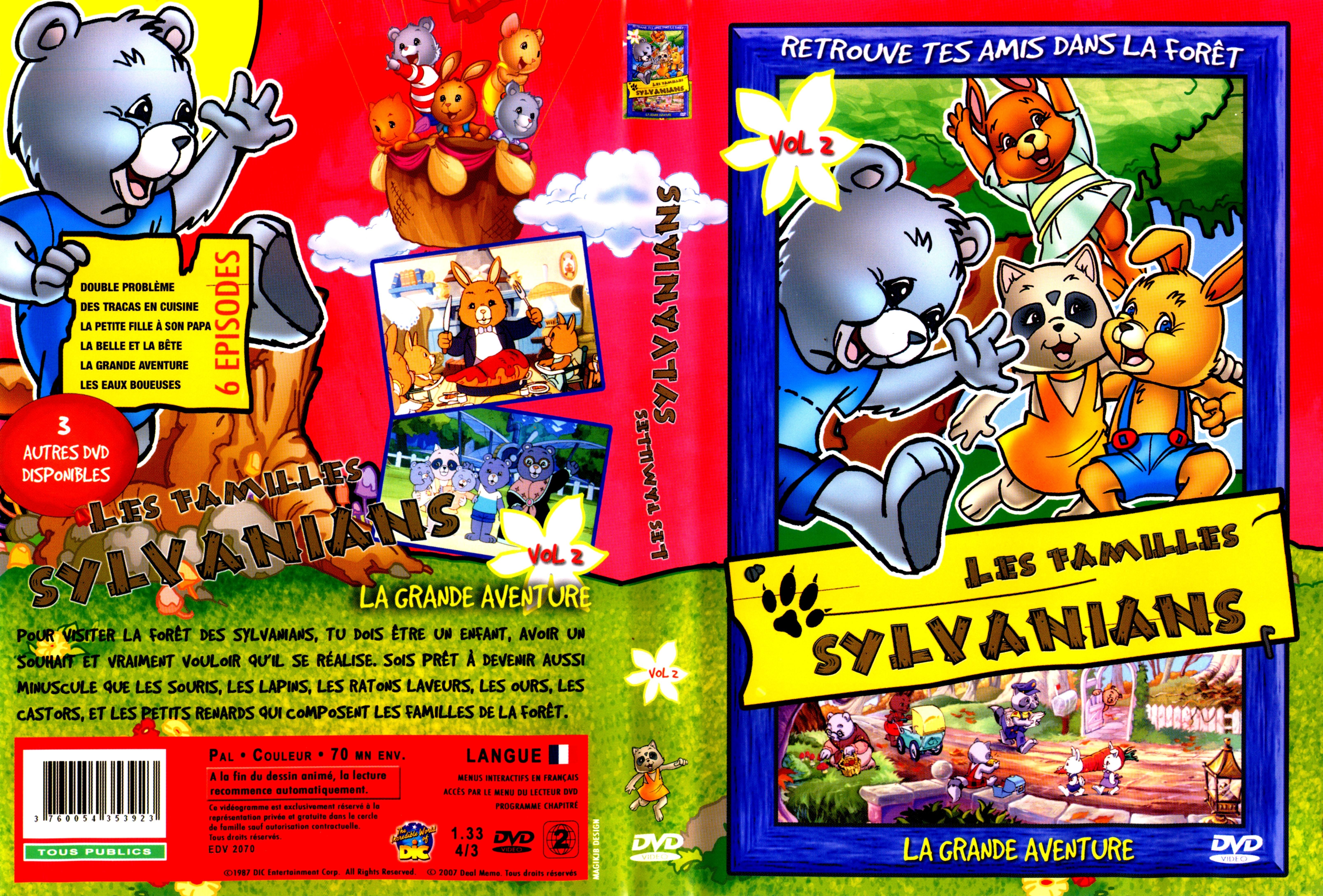 Jaquette DVD Les familles Sylvanians vol 02